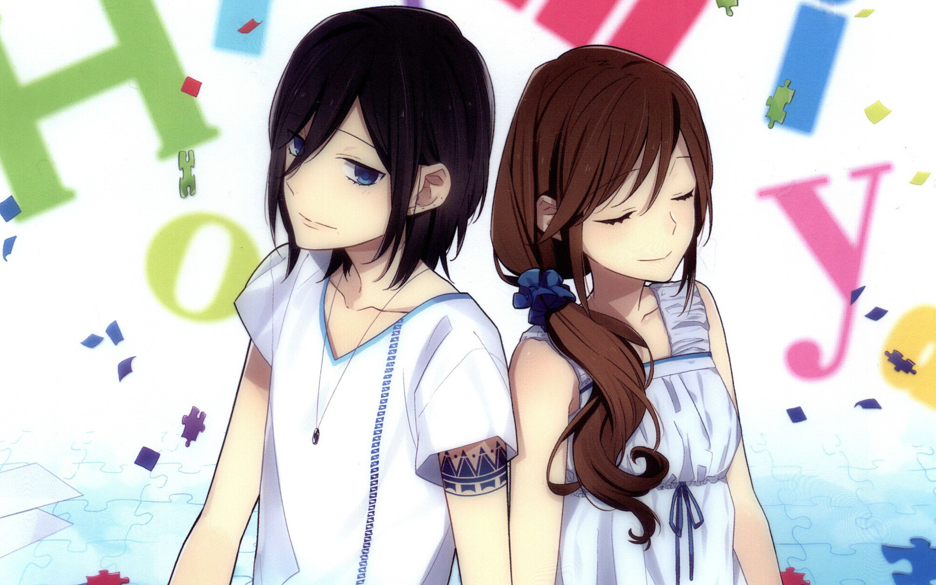 Horimiya: Hori-san to Miyamura-kun, The ending theme song is "Promise" performed by Friends. 1920x1200 HD Background.