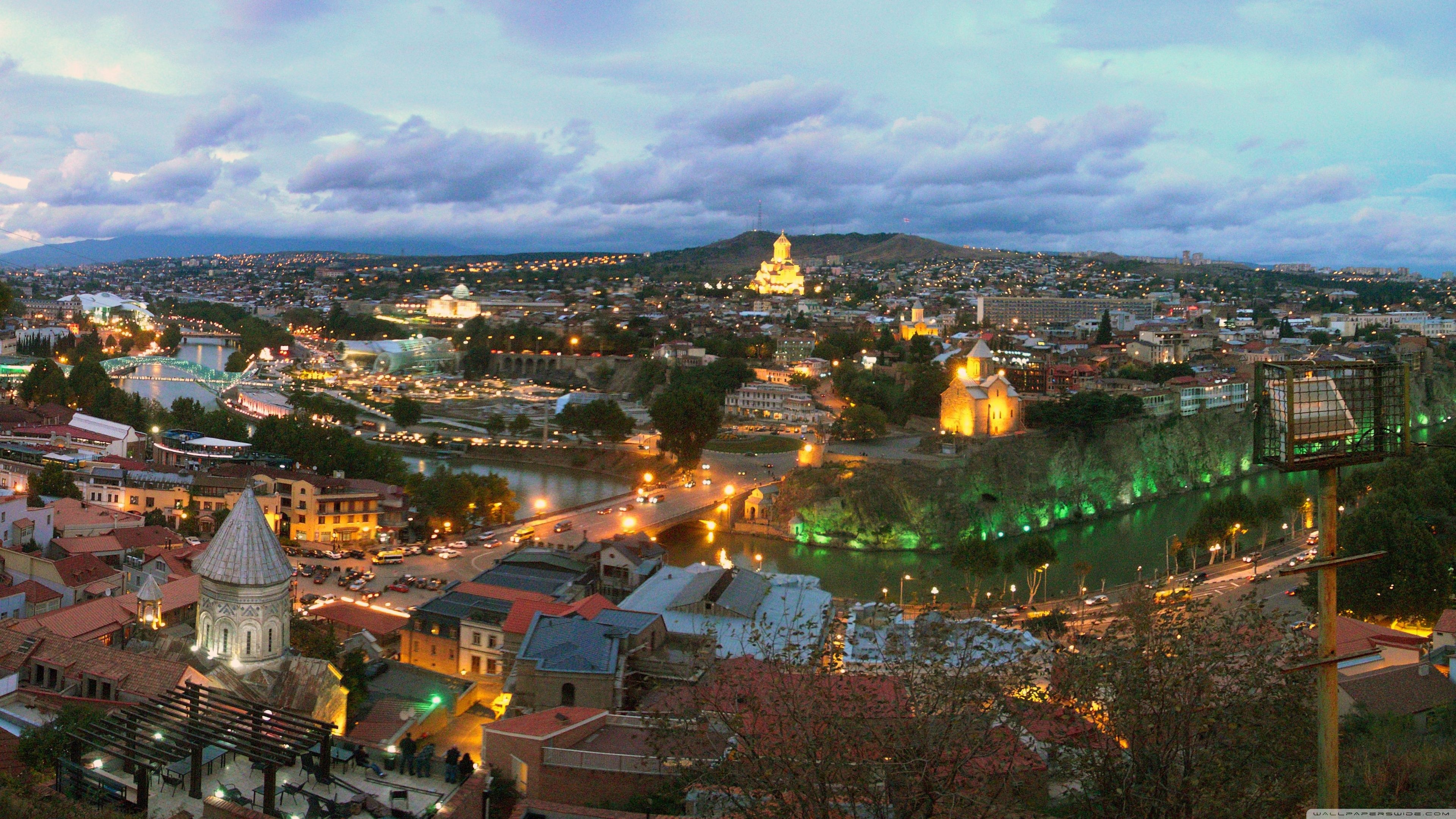 Tbilisi wallpapers, Cityscape charm, Historic sites, Charming streets, 3840x2160 4K Desktop