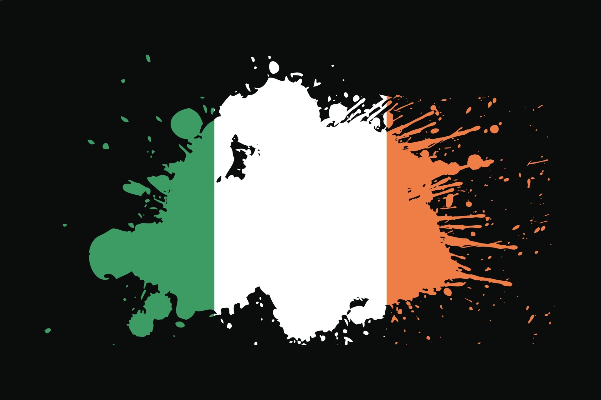 Grunge effect, Flag of Ireland Wallpaper, 1920x1280 HD Desktop