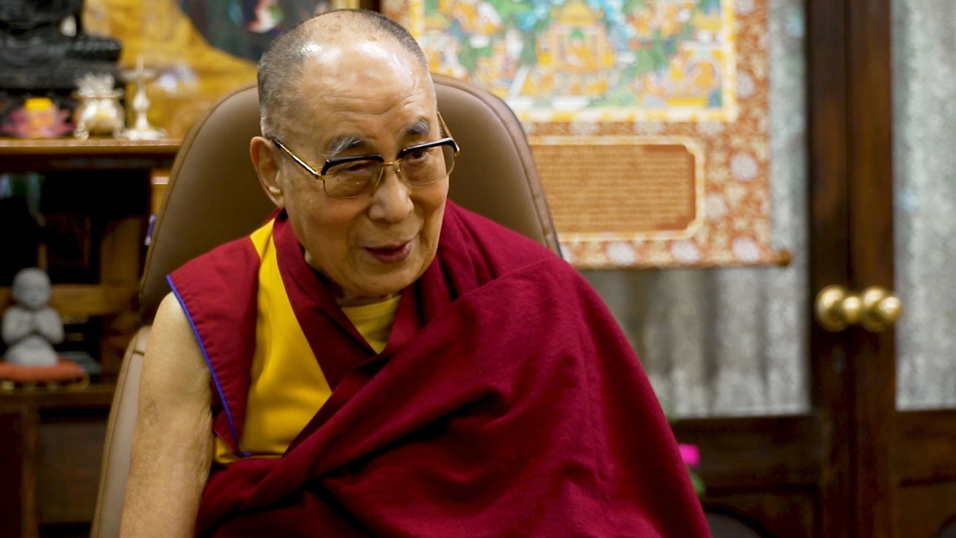 Dalai Lama: The first of the line was Dge-’dun-grub-pa (1391–1475). 1920x1080 Full HD Wallpaper.