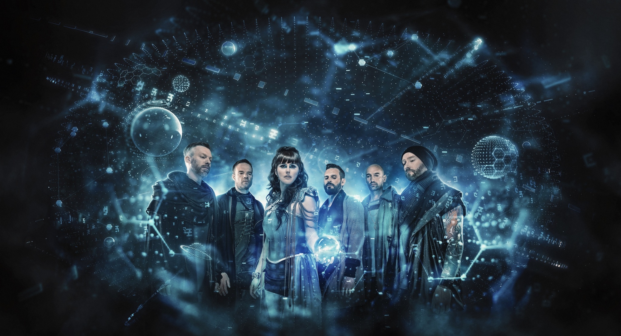 Within Temptation: One of the biggest tours with Evanescence, Worlds Collide. 2050x1110 HD Background.