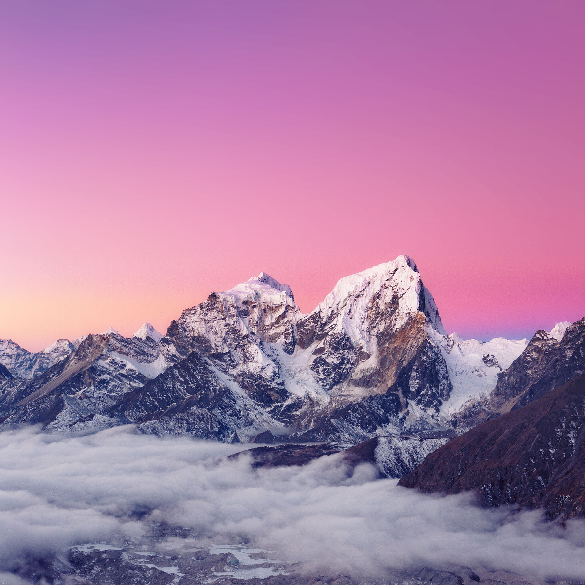 Himalayas: The range has approximately 15,000 glaciers, Highland. 2050x2050 HD Background.