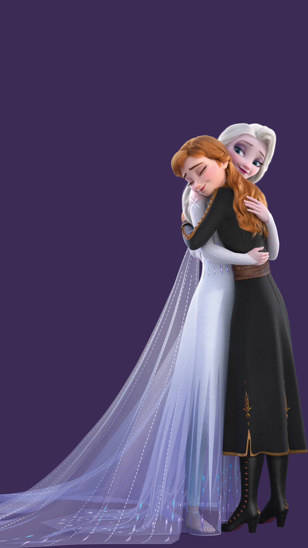 Queen Anna, Frozen Animation, Snow Queen Elsa, Disney, 1080x1920 Full HD Phone