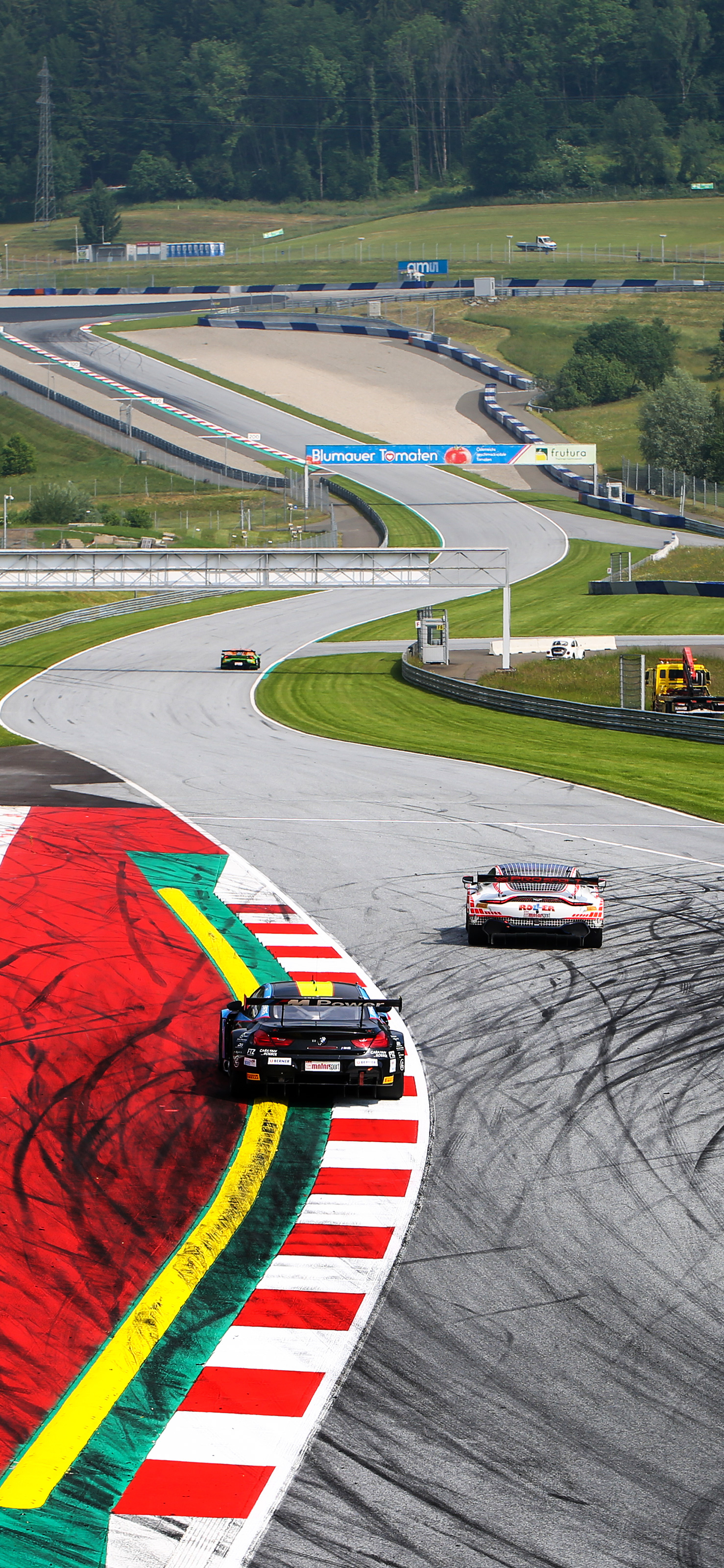 Auto Racing: Racing circuit, Road racing competition, Speed, Defined start-finish lines. 1480x3200 HD Background.