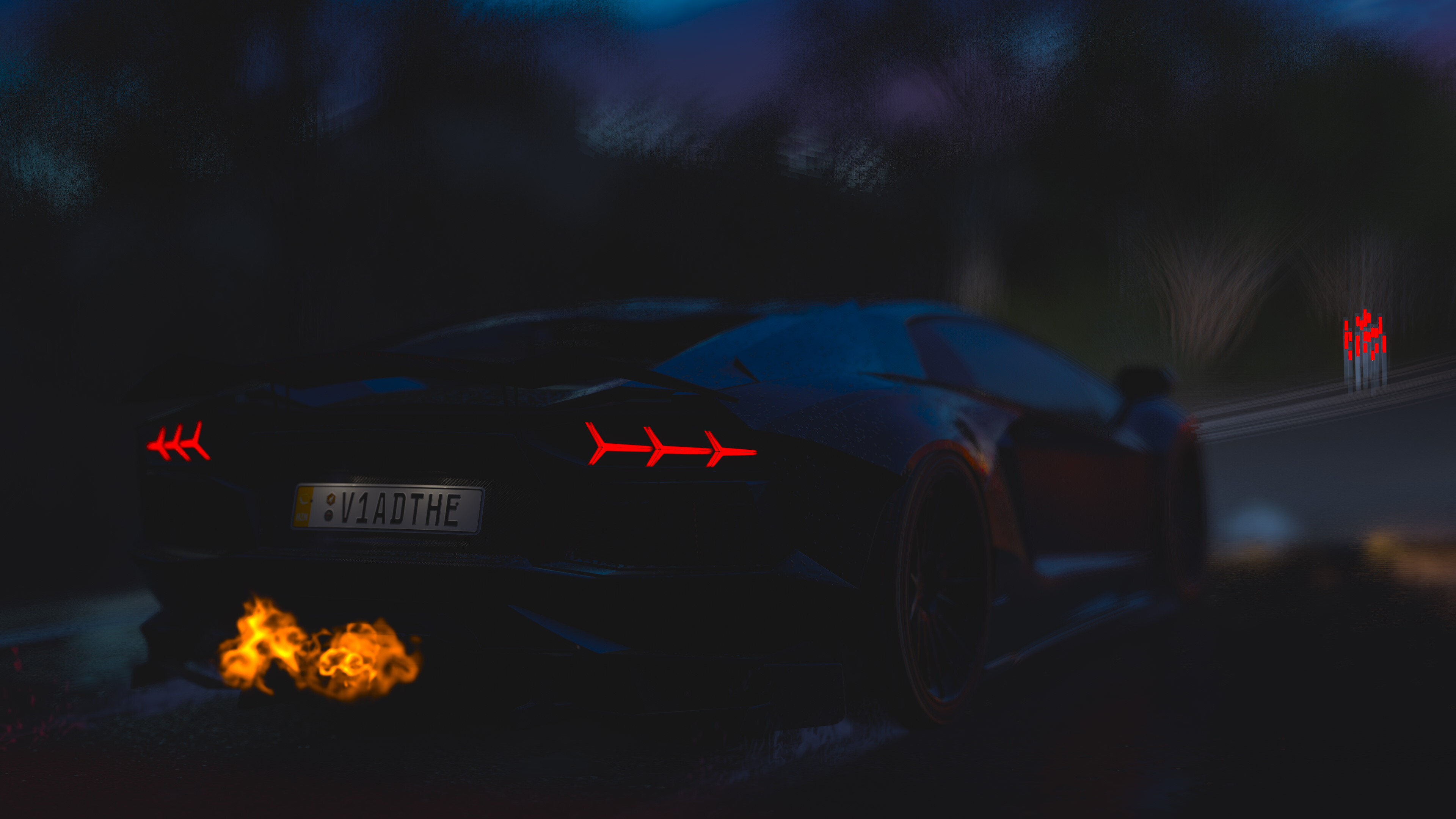 Lamborghini: Forza Horizon 3, Aventador, Italian manufacturer. 3840x2160 4K Background.