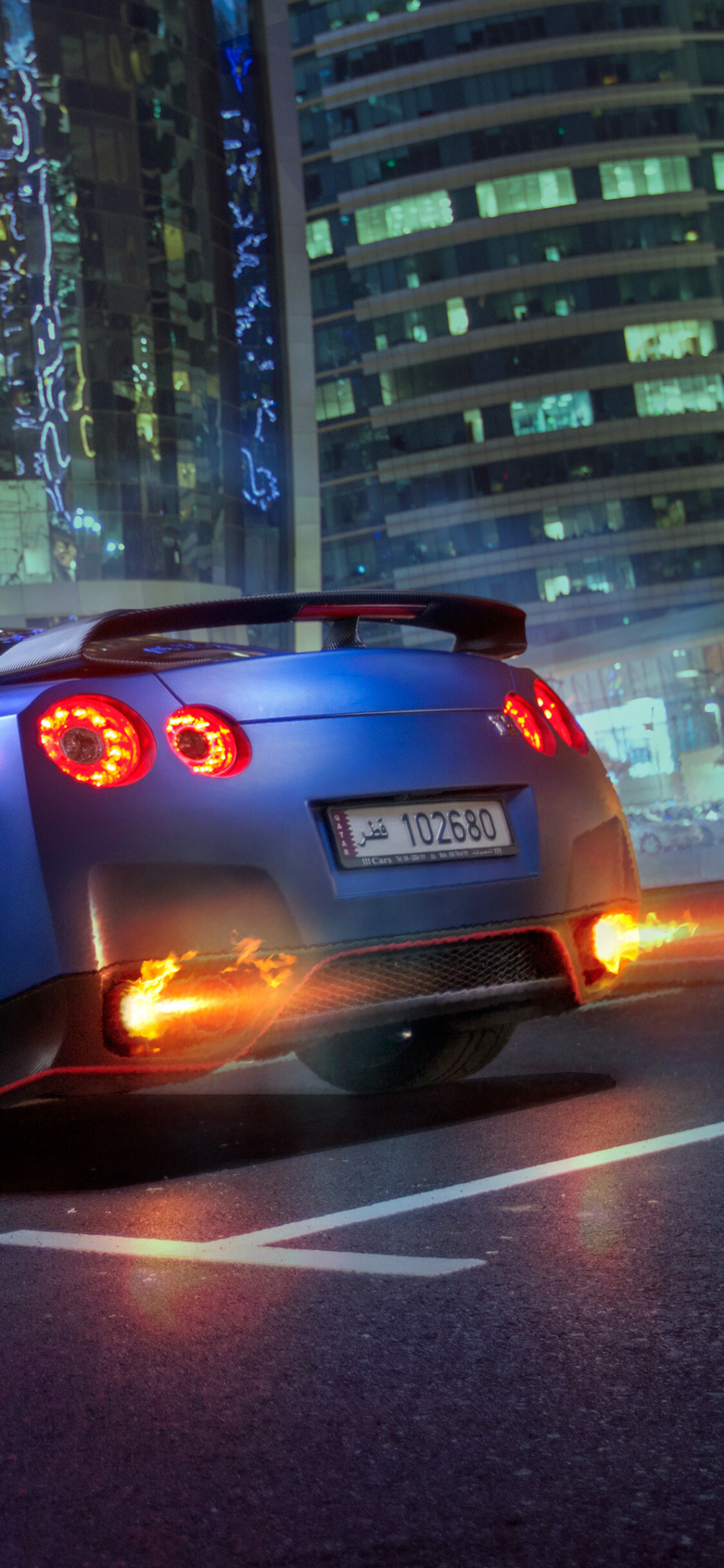 Nissan: GT-R, Powered by a twin-turbo V6. 1130x2440 HD Background.