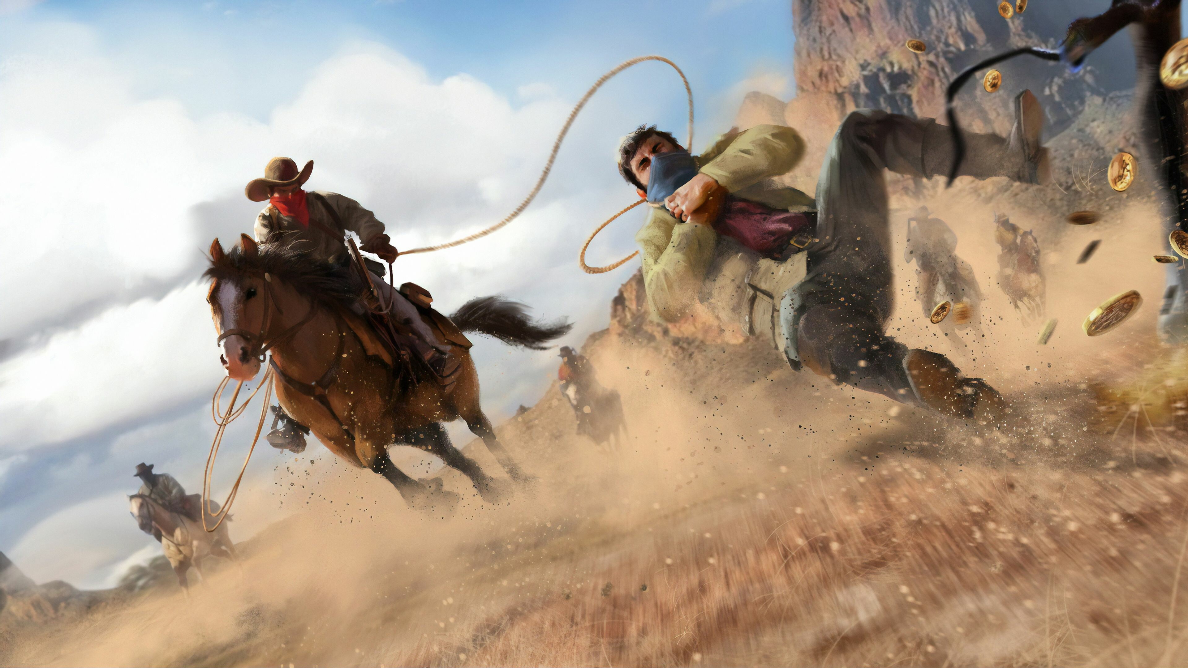 Red Dead Redemption: One of the most expensive video games ever made. 3840x2160 4K Wallpaper.