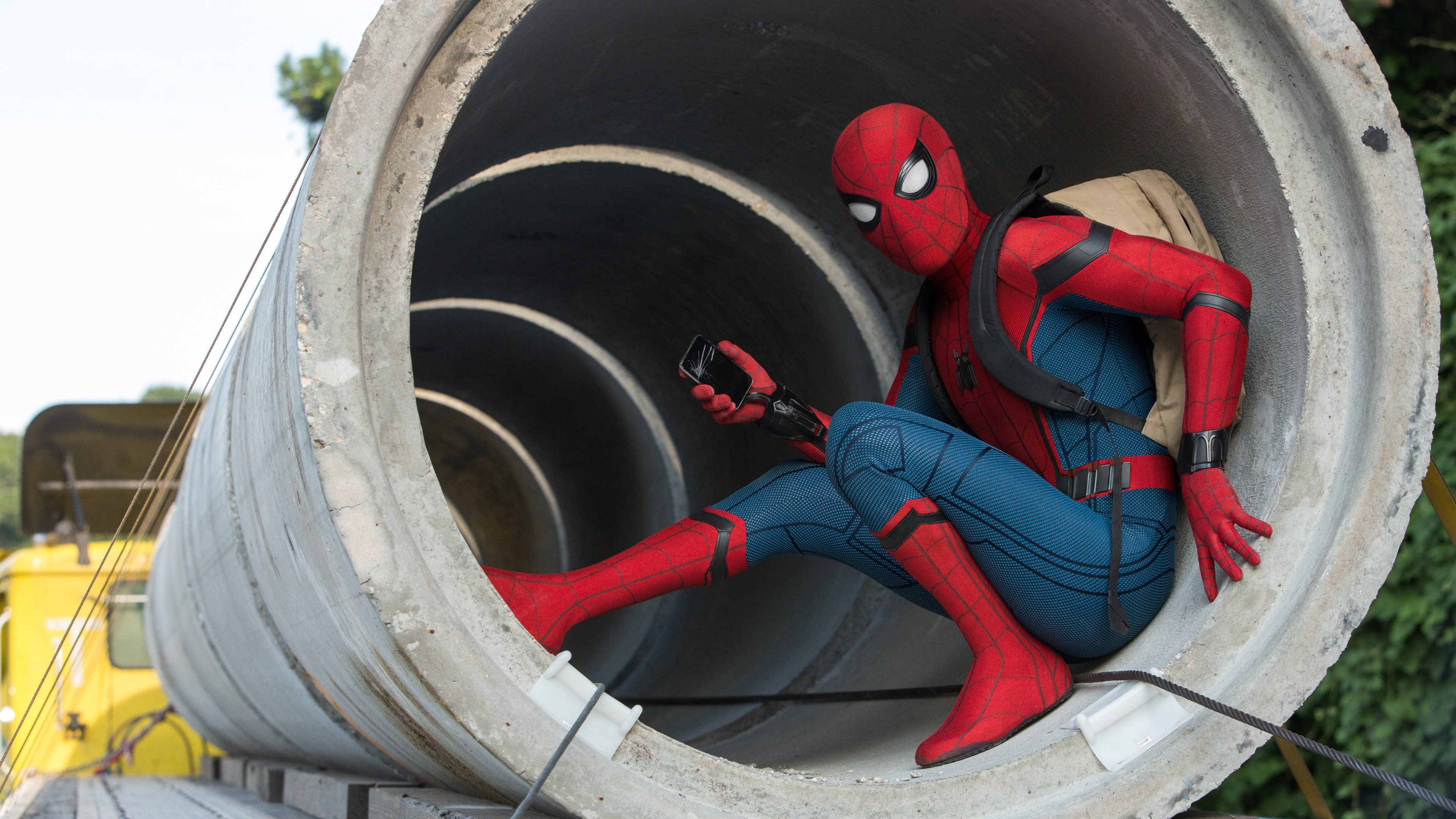 Spider-Man, Homecoming movie, High-resolution wallpaper, Stunning visuals, 3840x2160 4K Desktop