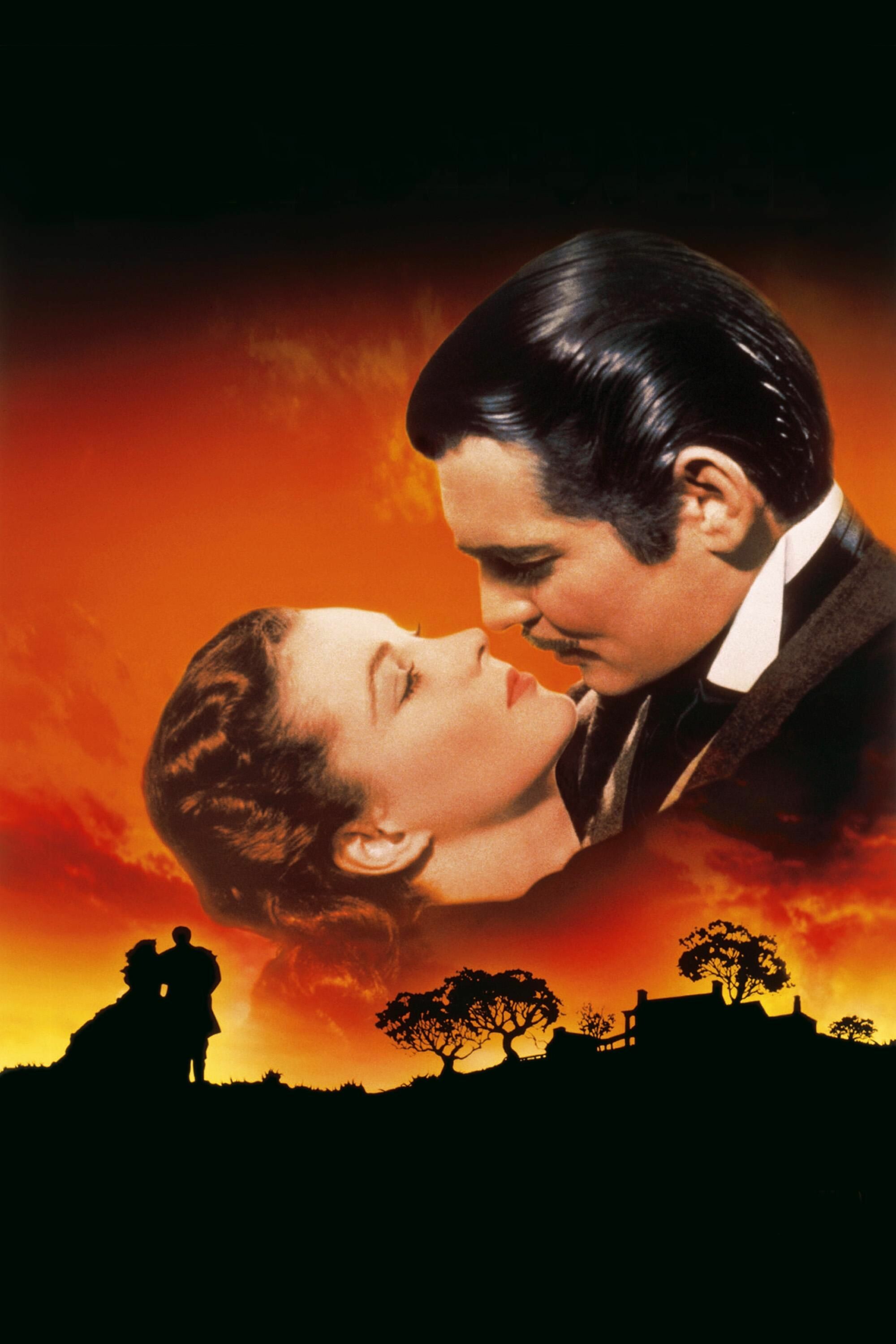 Gone with the Wind: A 1939 American epic historical romance film, Scarlett O'Hara and Rhett Butler. 2000x3000 HD Background.