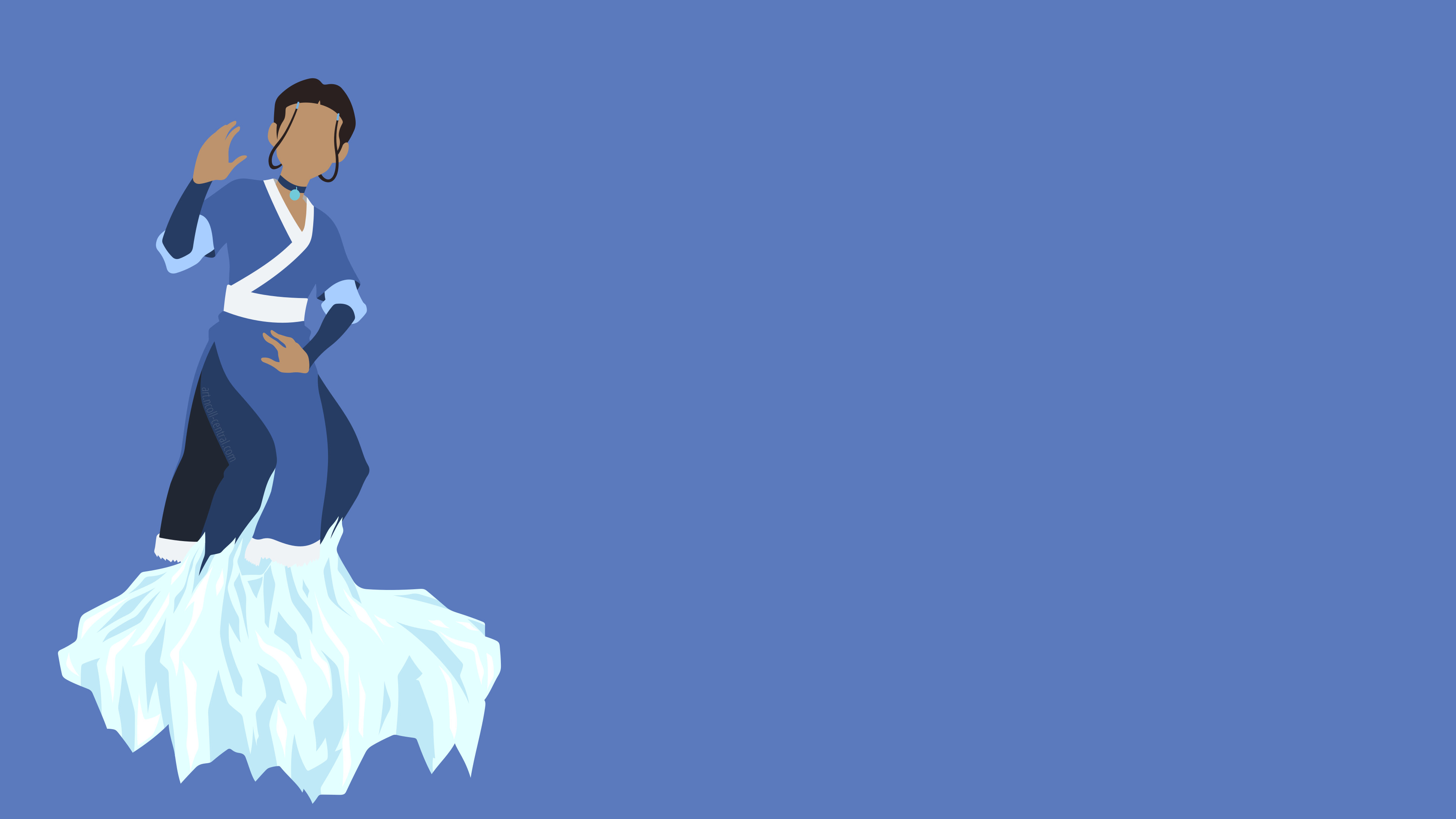 Avatar: The Last Airbender: Katara, a waterbending master, born in the Southern Water Tribe. 3840x2160 4K Wallpaper.