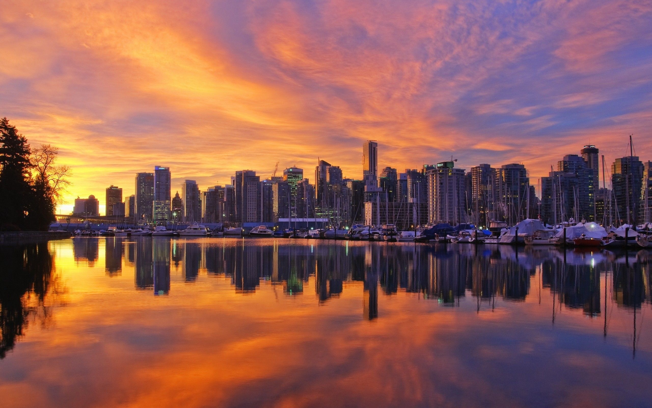 Vancouver Skyline, Breath-taking views, High-definition wallpapers, Best collection, 2560x1600 HD Desktop