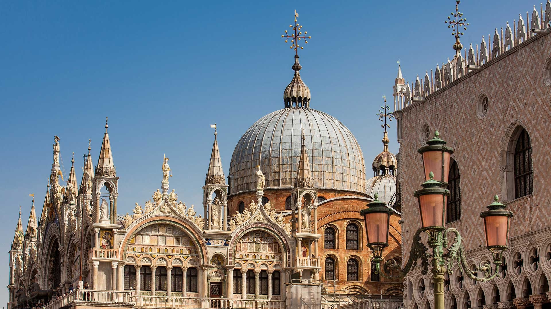 St. Mark's Basilica, Top 10 churches, Venice attractions, Another Venice, 1920x1080 Full HD Desktop