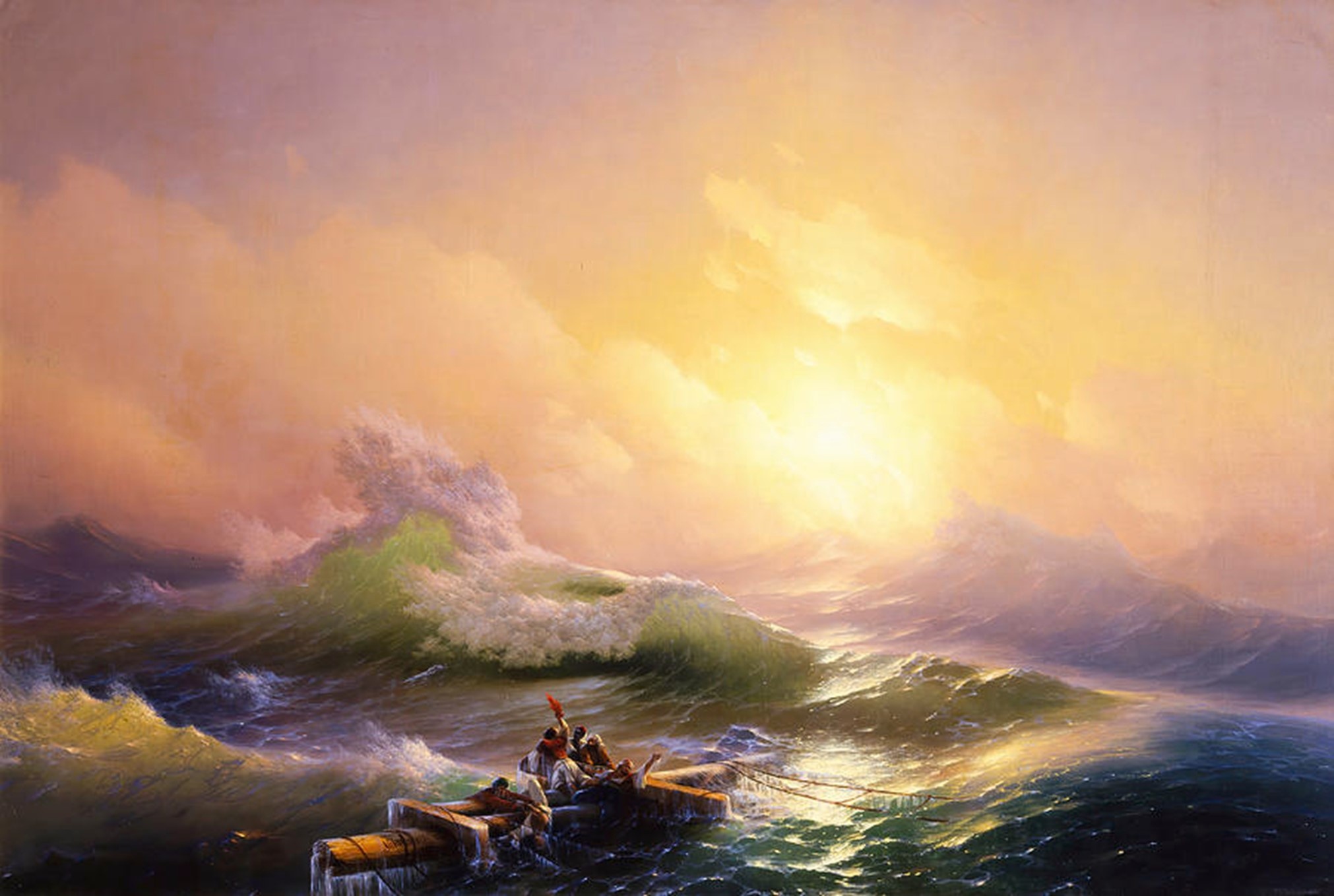 Ninth Wave masterpiece, Ivan Aivazovsky, Maritime theme, Captivating seascape, 2030x1360 HD Desktop