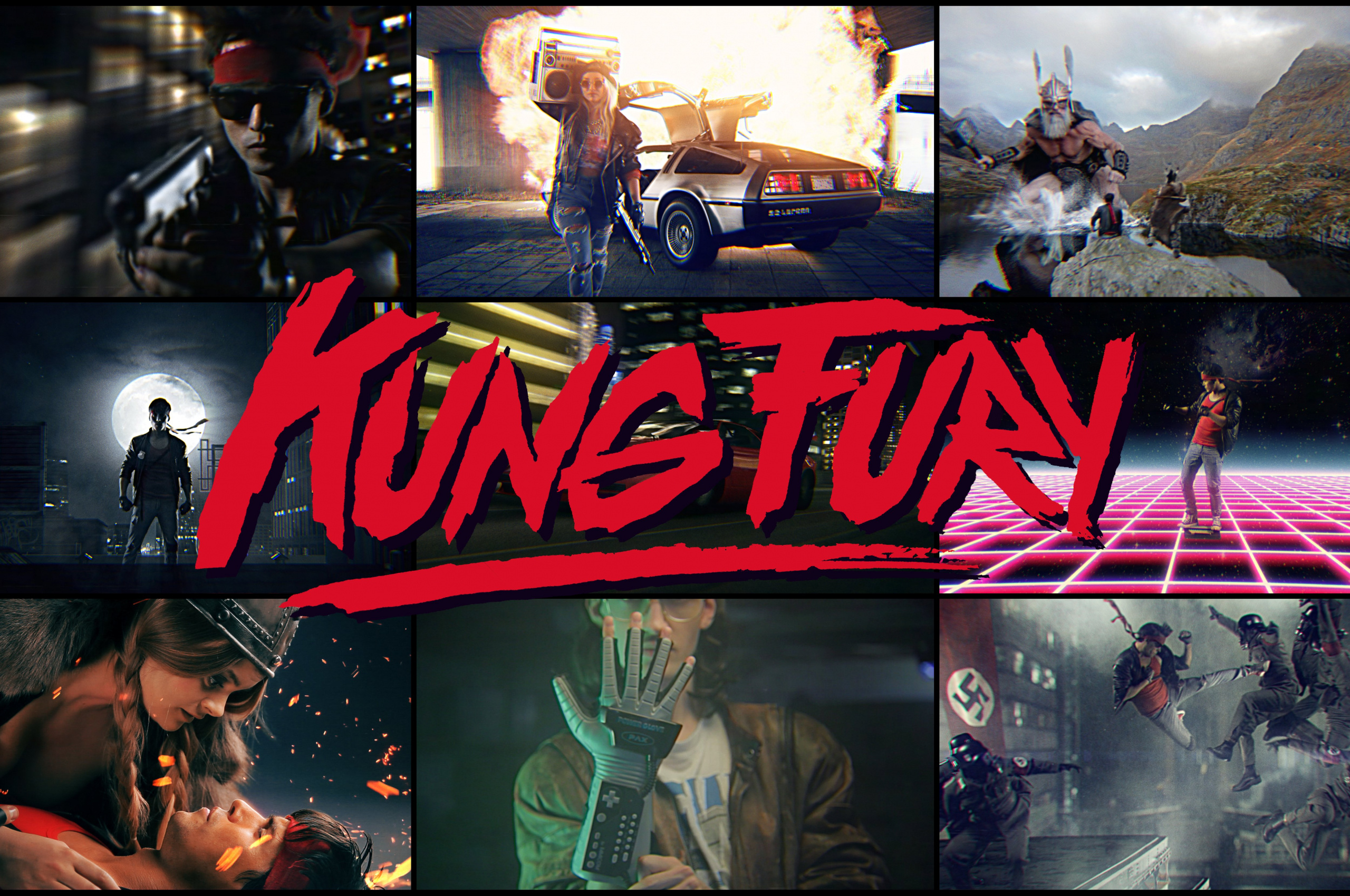 Kung Fury, Action-comedy masterpiece, Martial arts prowess, Crime-fighting hero, 2560x1700 HD Desktop