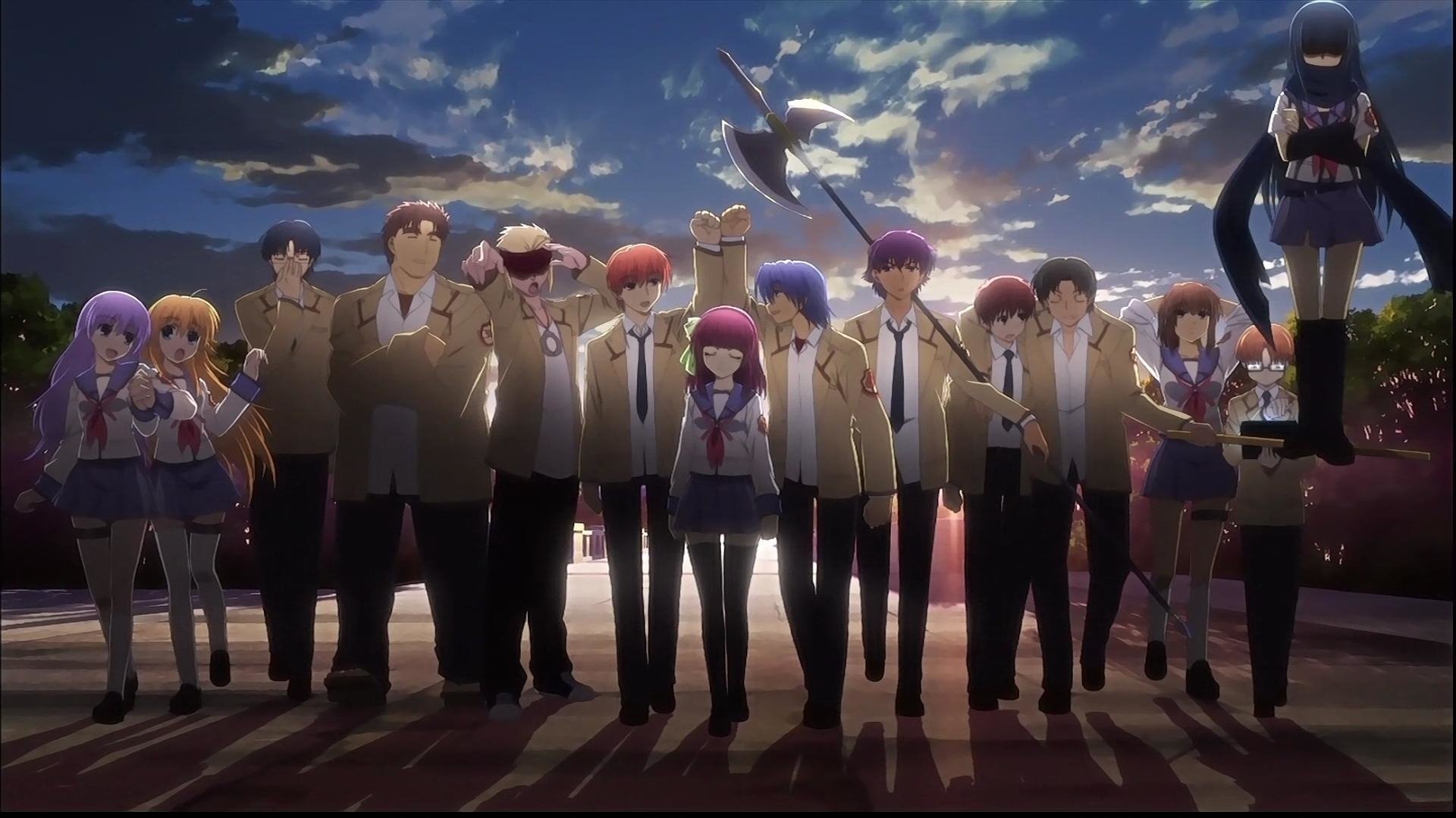 Angel Beats! (Anime): Determined personality, Secretly very sensitive and protective. 1920x1080 Full HD Wallpaper.