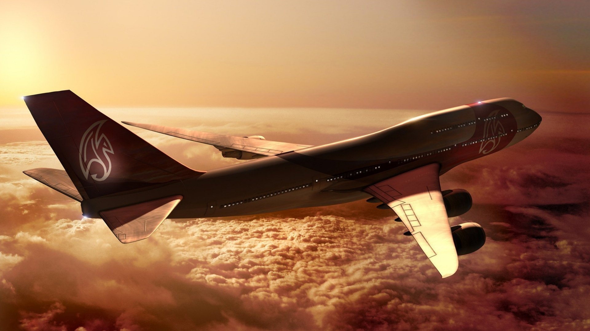 Boeing 747, Air travel excellence, Skybound adventure, Iconic jet, 1920x1080 Full HD Desktop