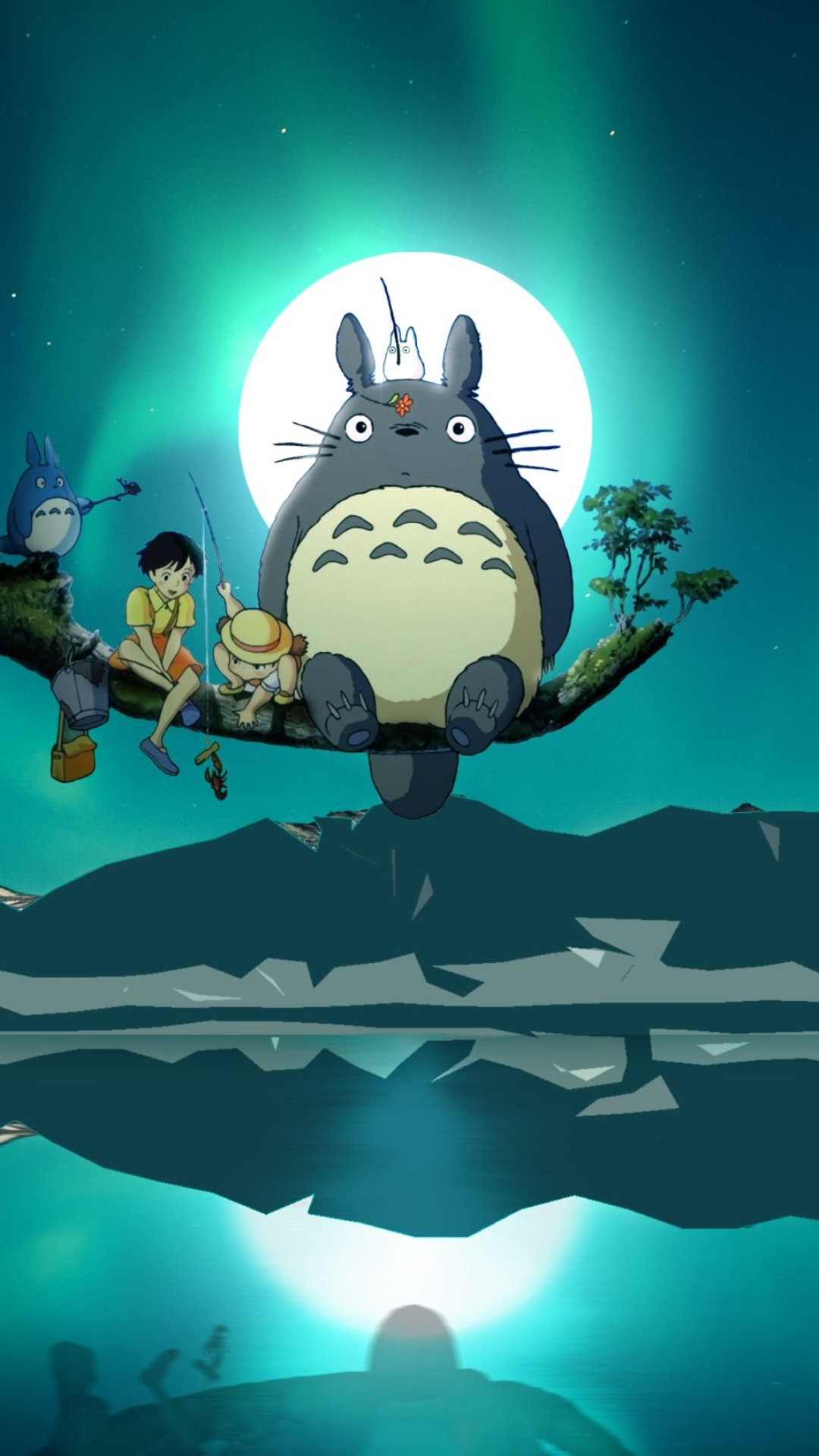 Studio Ghibli, Totoro phone wallpapers, Whimsical backgrounds, Adorable characters, 1080x1920 Full HD Phone