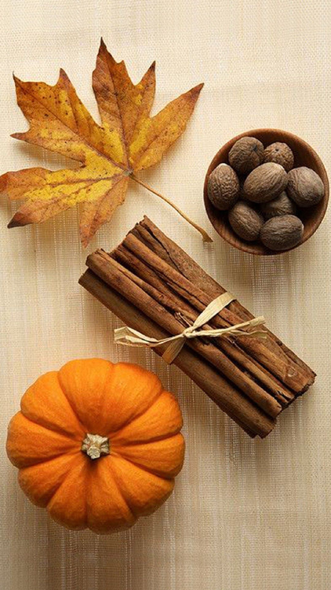 Pumpkin spice twist, Fall foliage background, Warm and cozy, Autumn vibes, 1080x1920 Full HD Phone