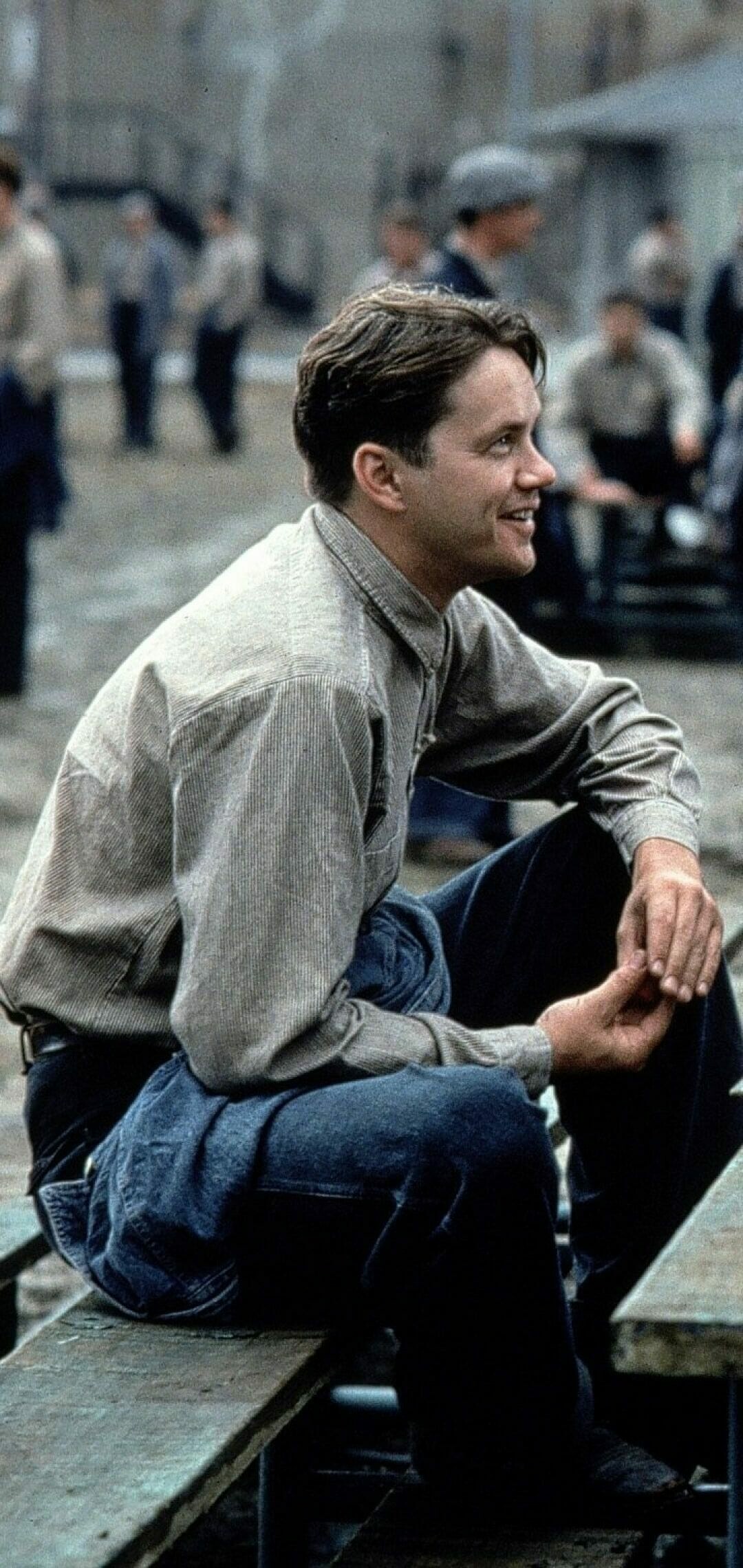 The Shawshank Redemption: Andy Dufresne, a banker sentenced to life in prison in 1947. 1080x2280 HD Background.