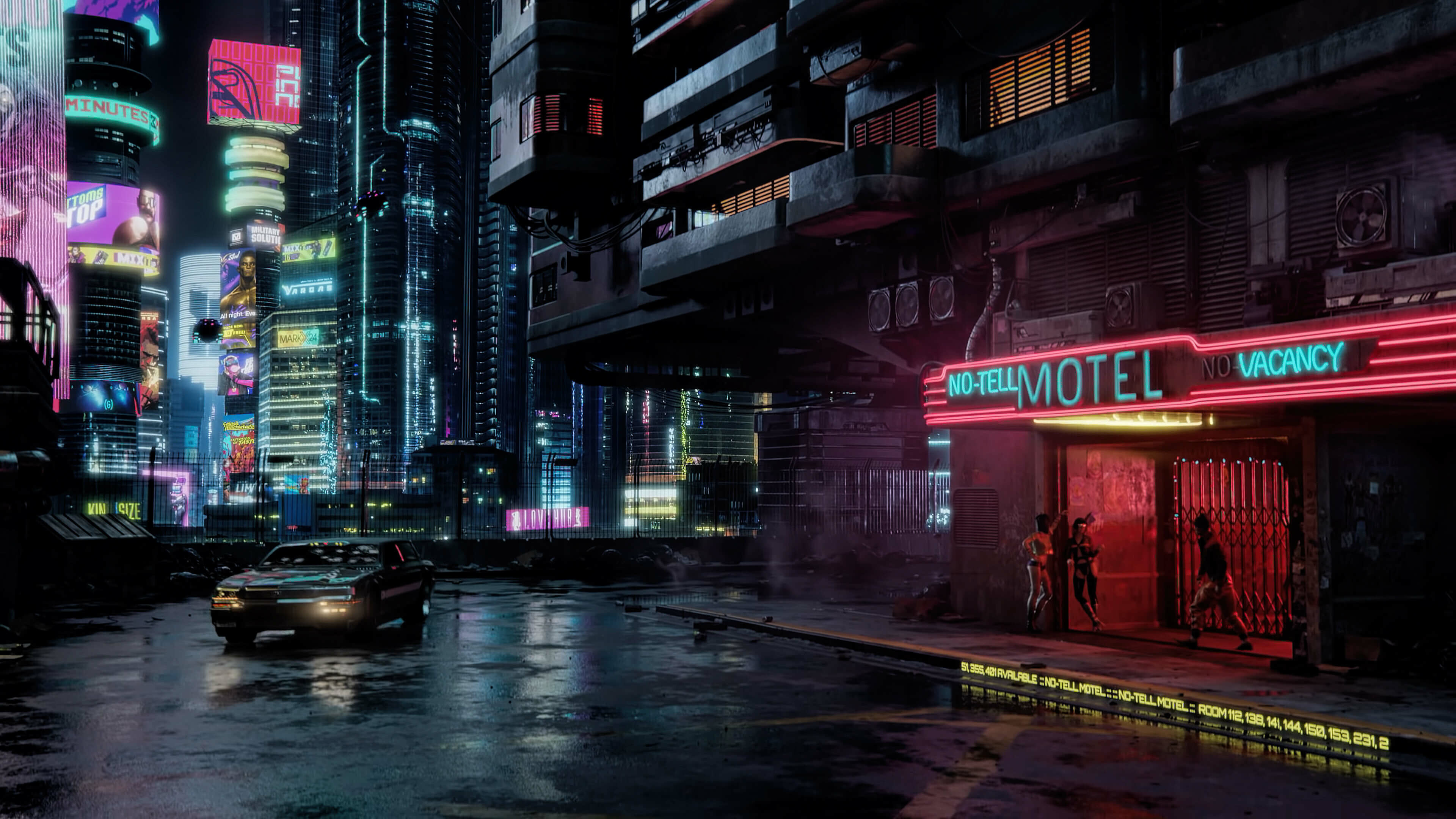 Cyberpunk 2077: After years of anticipation, CD Projekt released the game for PlayStation 4, Stadia, Windows, and Xbox One on 10 December 2020, followed by PlayStation 5 and Xbox Series XS on 15 February 2022. 3840x2160 4K Background.
