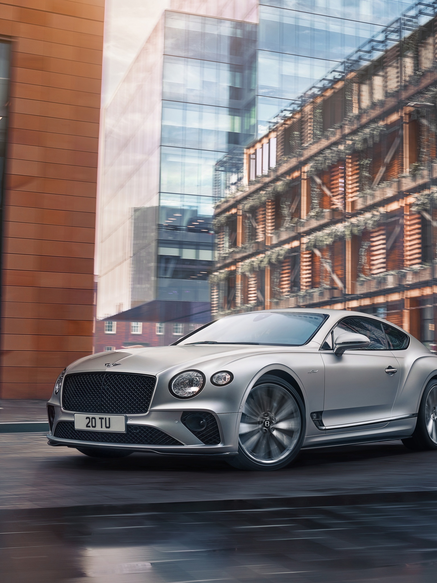 Bentley Continental, GT Speed model, 2021 edition, Powerful luxury car, 1540x2050 HD Handy