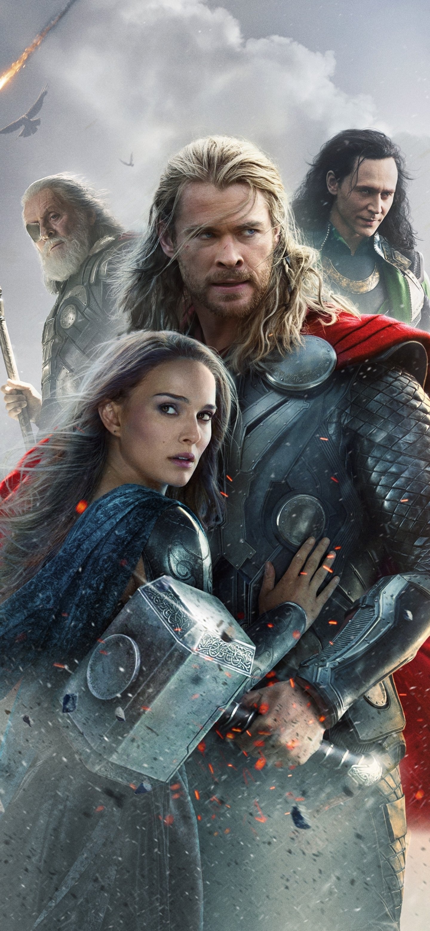Chris Hemsworth, Thor movie, Dark World sequel, Battle for Asgard, 1440x3120 HD Handy