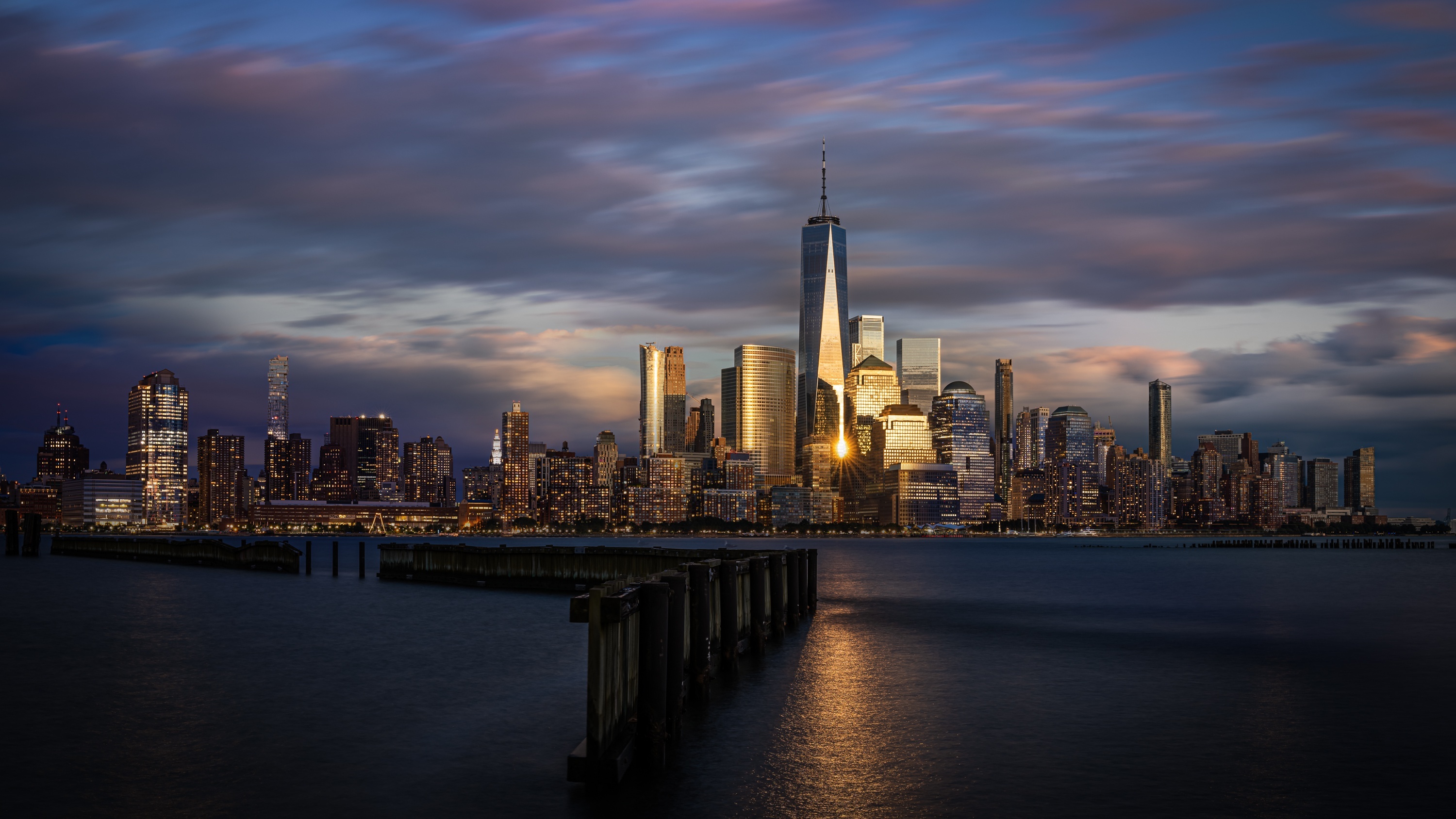 Hoboken New Jersey skyline, HD wallpaper, Urban landscape, Cityscape, 3000x1690 HD Desktop