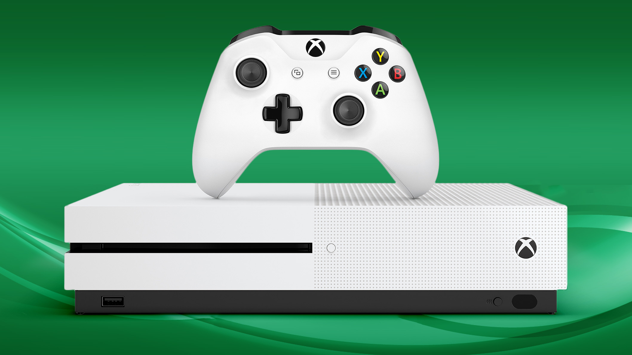 Xbox: S series, Controller, Slick gaming platform, Upgraded 4K Ultra HD. 2120x1190 HD Background.