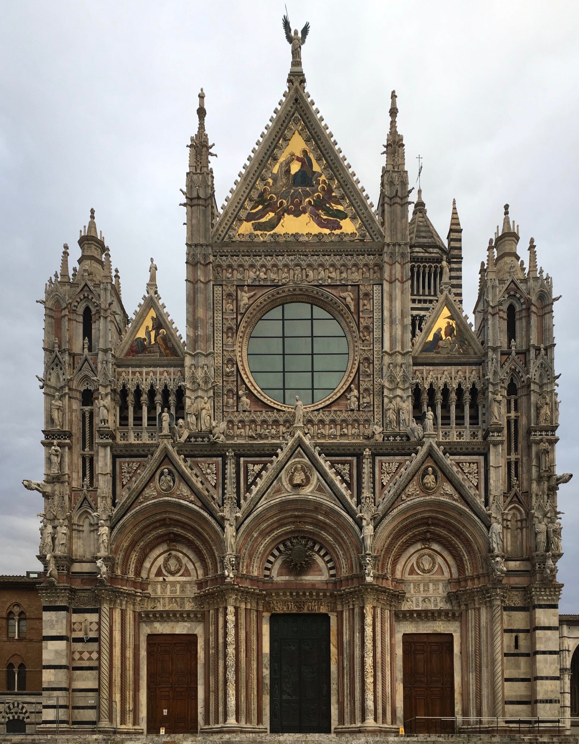 Prächtige Fassade des Doms von Siena, 1950x2510 HD Handy