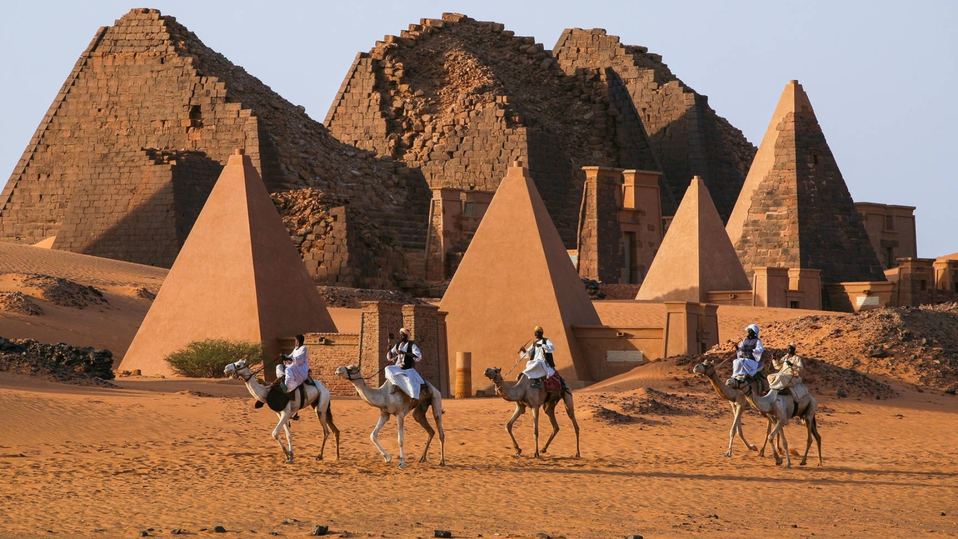 Sudan pyramid wallpaper, Ancient marvel, Architectural wonder, Historic site, 1920x1080 Full HD Desktop