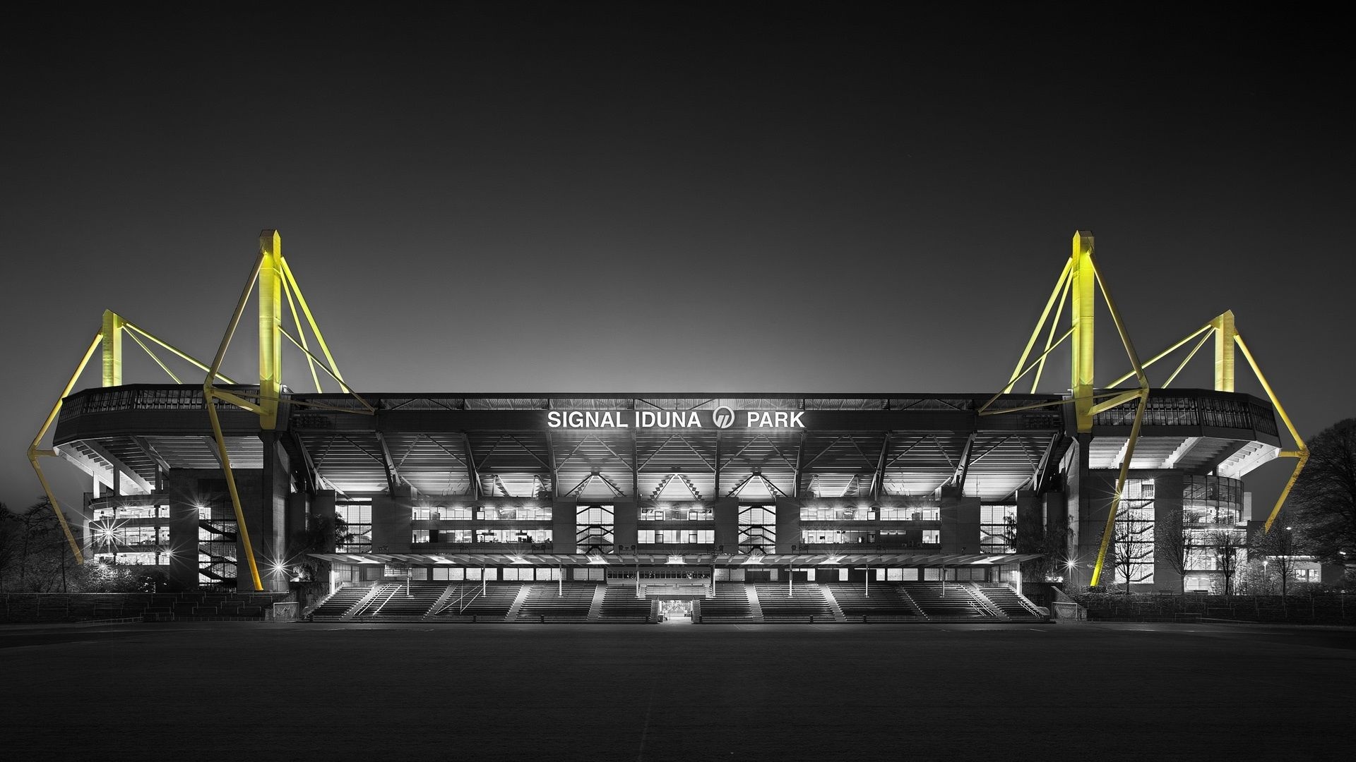 Borussia Dortmund: Signal Iduna Park, Westfalenstadion. 1920x1080 Full HD Wallpaper.
