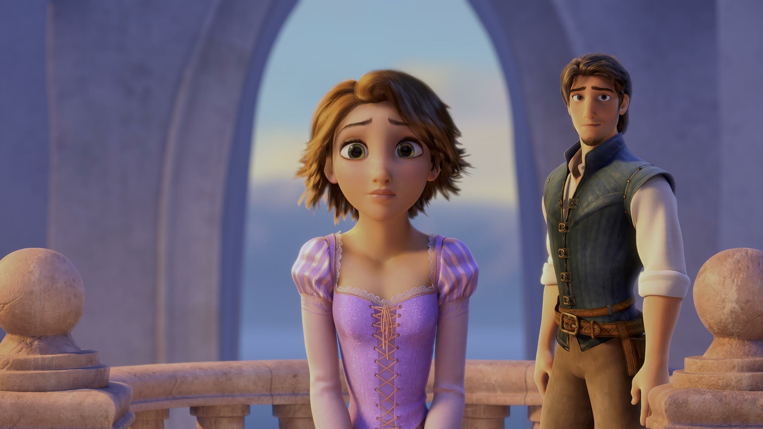 Tangled: Tangled Ever After, A 2012 six-minute American computer animated 3D short film. 2560x1440 HD Background.
