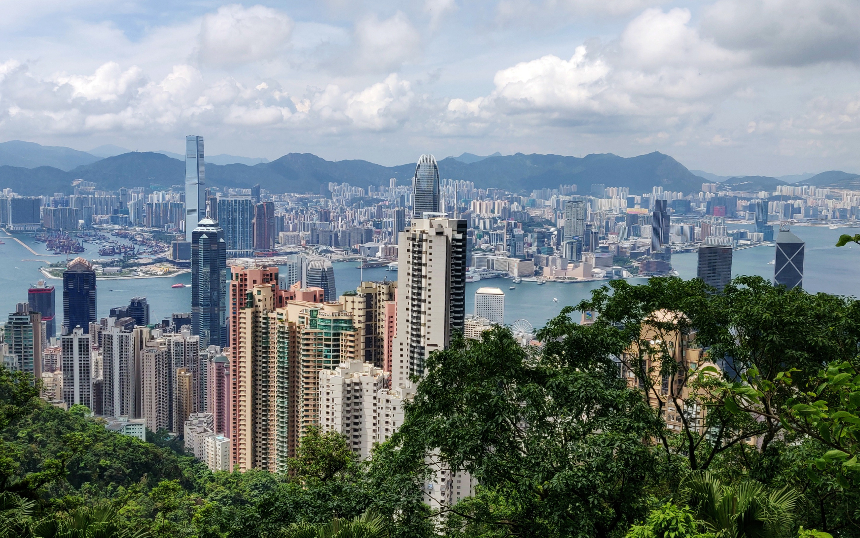 Hong Kong, International commerce centre, Skyscrapers, Buildings, 2880x1800 HD Desktop