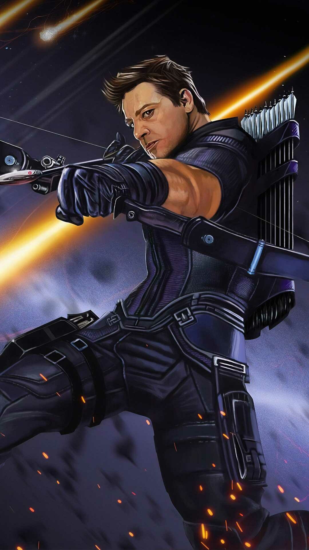 Hawkeye: The ex-husband of Bobbi Morse and married a woman named Laura in the Ultimate comics. 1080x1920 Full HD Background.