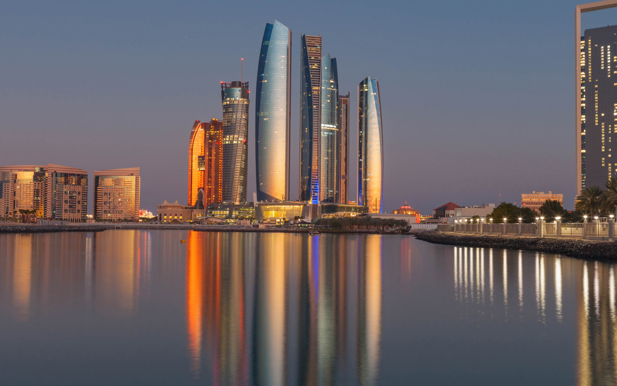 Abu Dhabi city, Desktop wallpapers, 4K Ultra HD, Stunning skyline, 2560x1600 HD Desktop