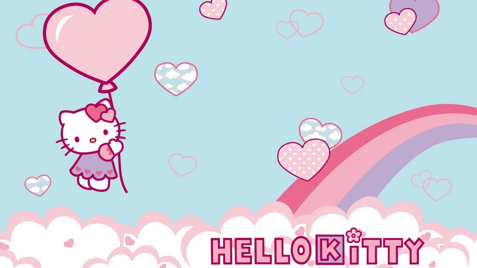 Poster, Hello Kitty Valentine's Day Wallpaper, 1920x1080 Full HD Desktop