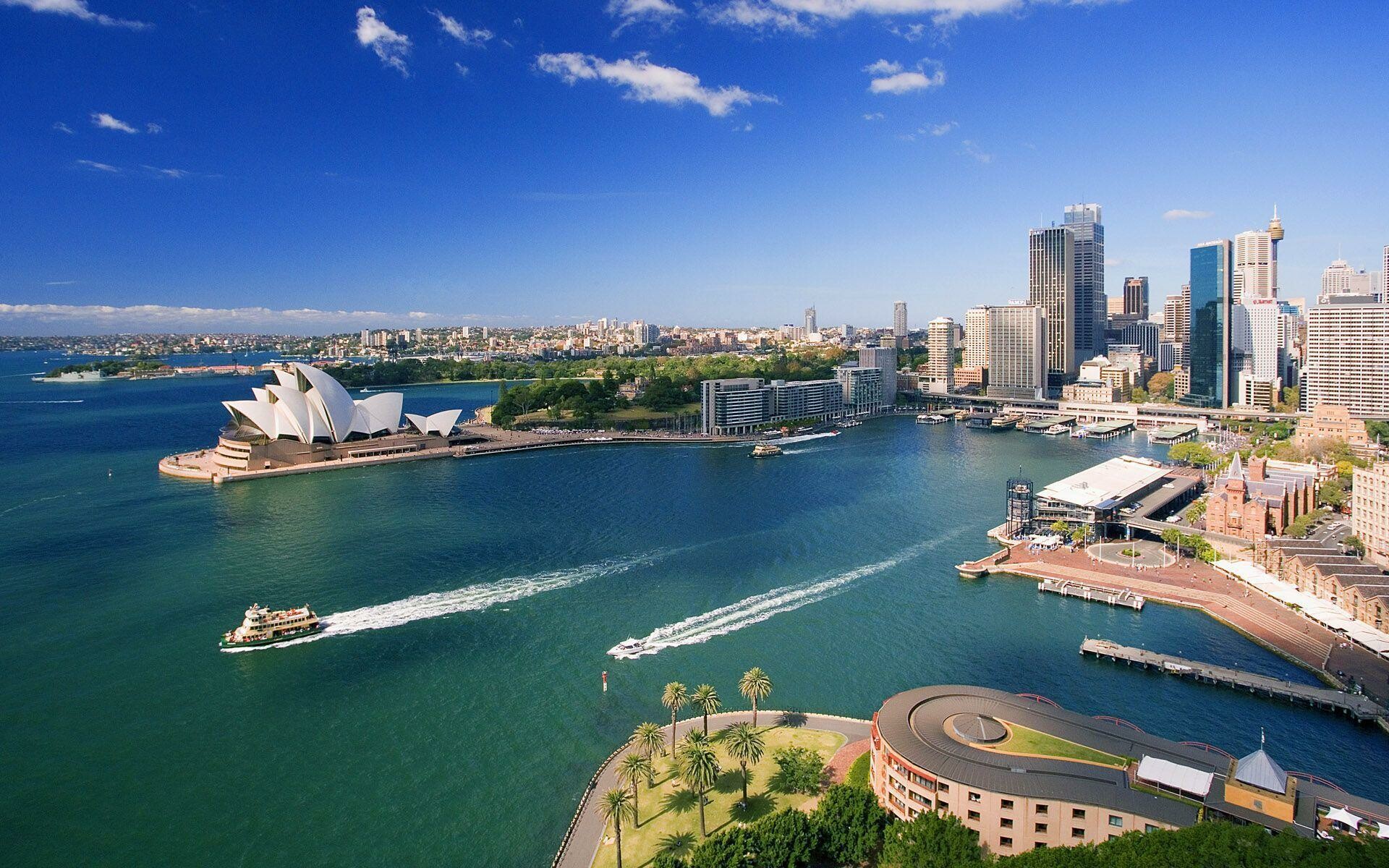 Australia: Sydney, Located on Australia's east coast, The metropolis surrounds Sydney Harbor. 1920x1200 HD Wallpaper.