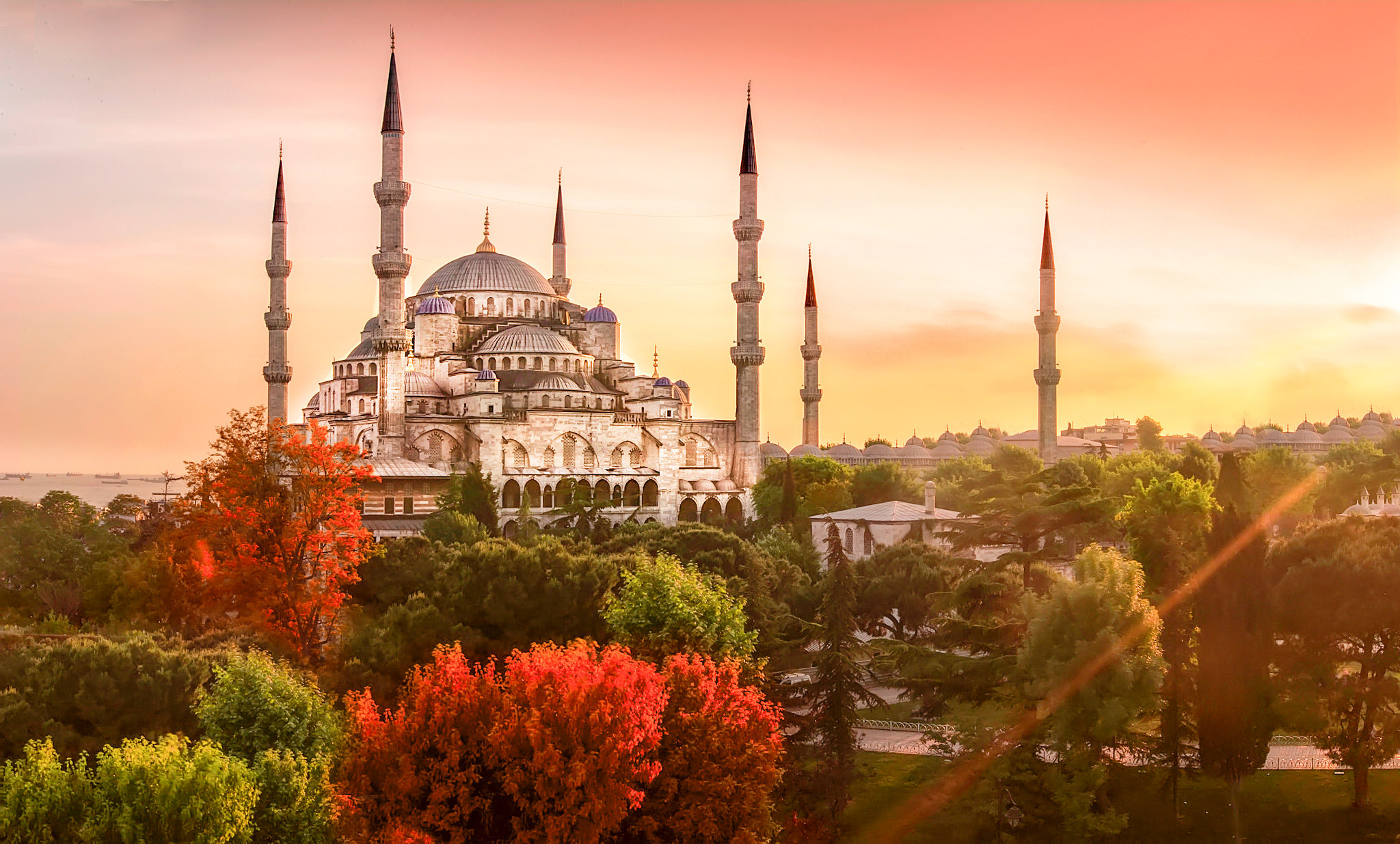 Blue Mosque, John Walker, Wallpapers, Istanbul, 2050x1240 HD Desktop