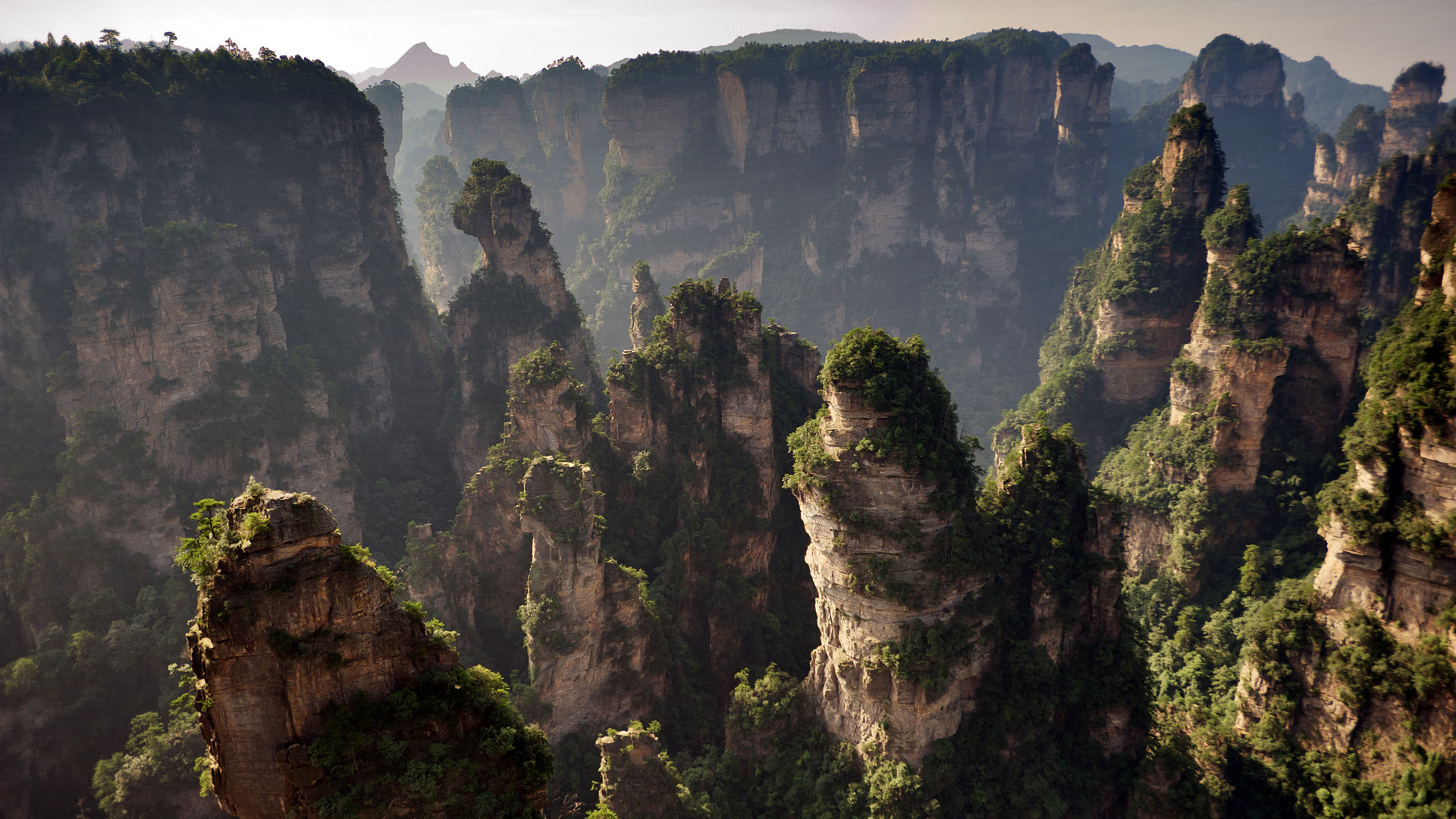 Zhangjiajie National Forest Park, Spectacular nature, Chinese national park, Scenic wonders, 1920x1080 Full HD Desktop