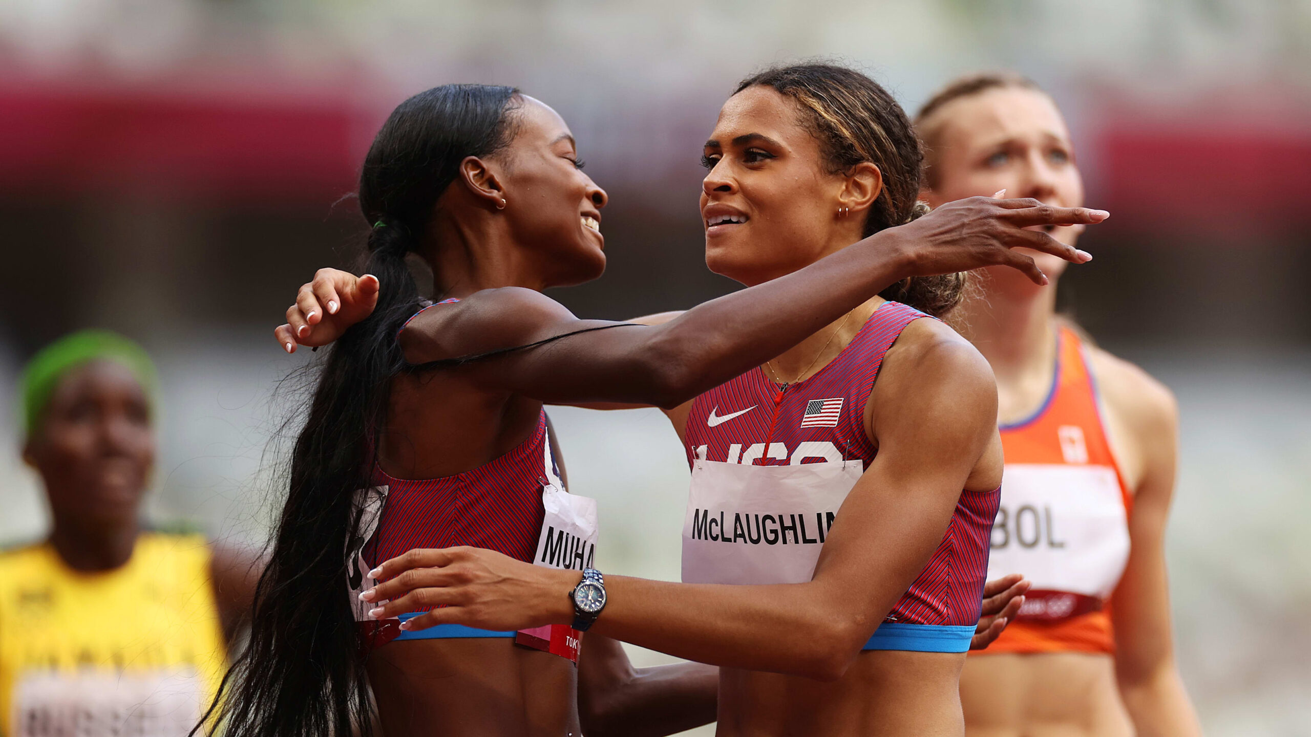 Sydney McLaughlin, US triumph, World record-breaking athlete, 2560x1440 HD Desktop