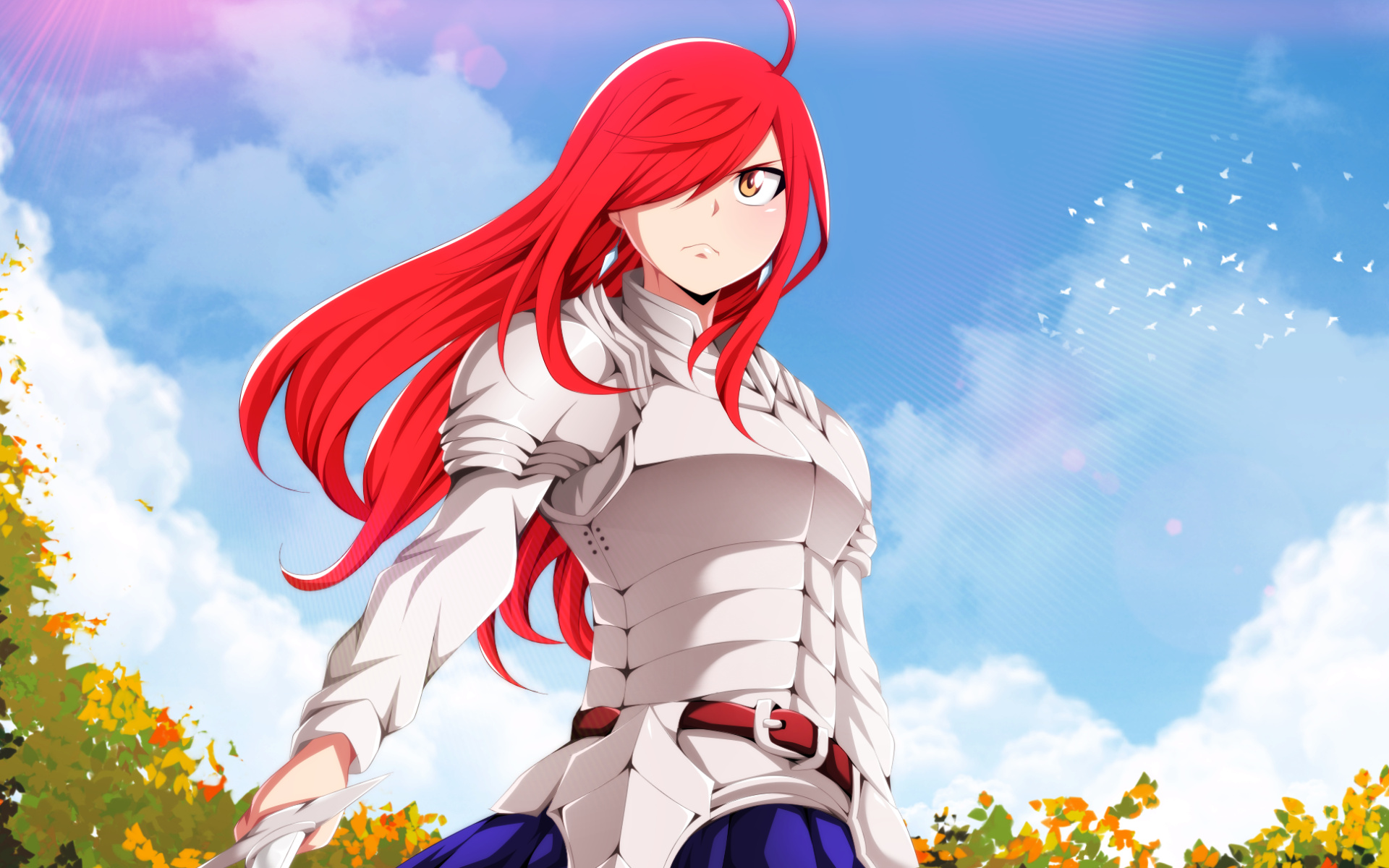 Erza Scarlet, Warrior, Fairy Tail, Manga, 1920x1200 HD Desktop
