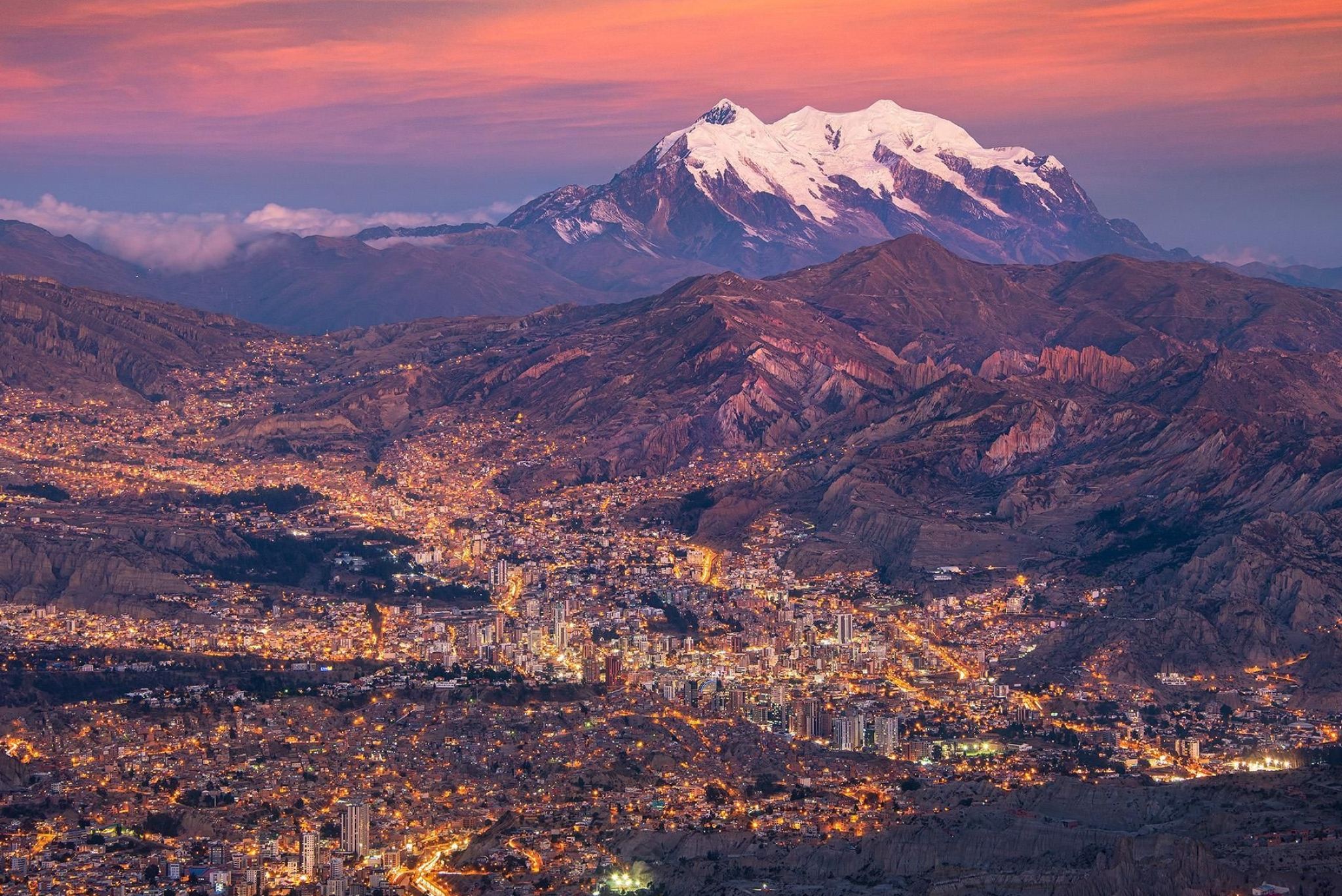 La Paz, Sunset photography, Bolivian architecture, 2050x1370 HD Desktop