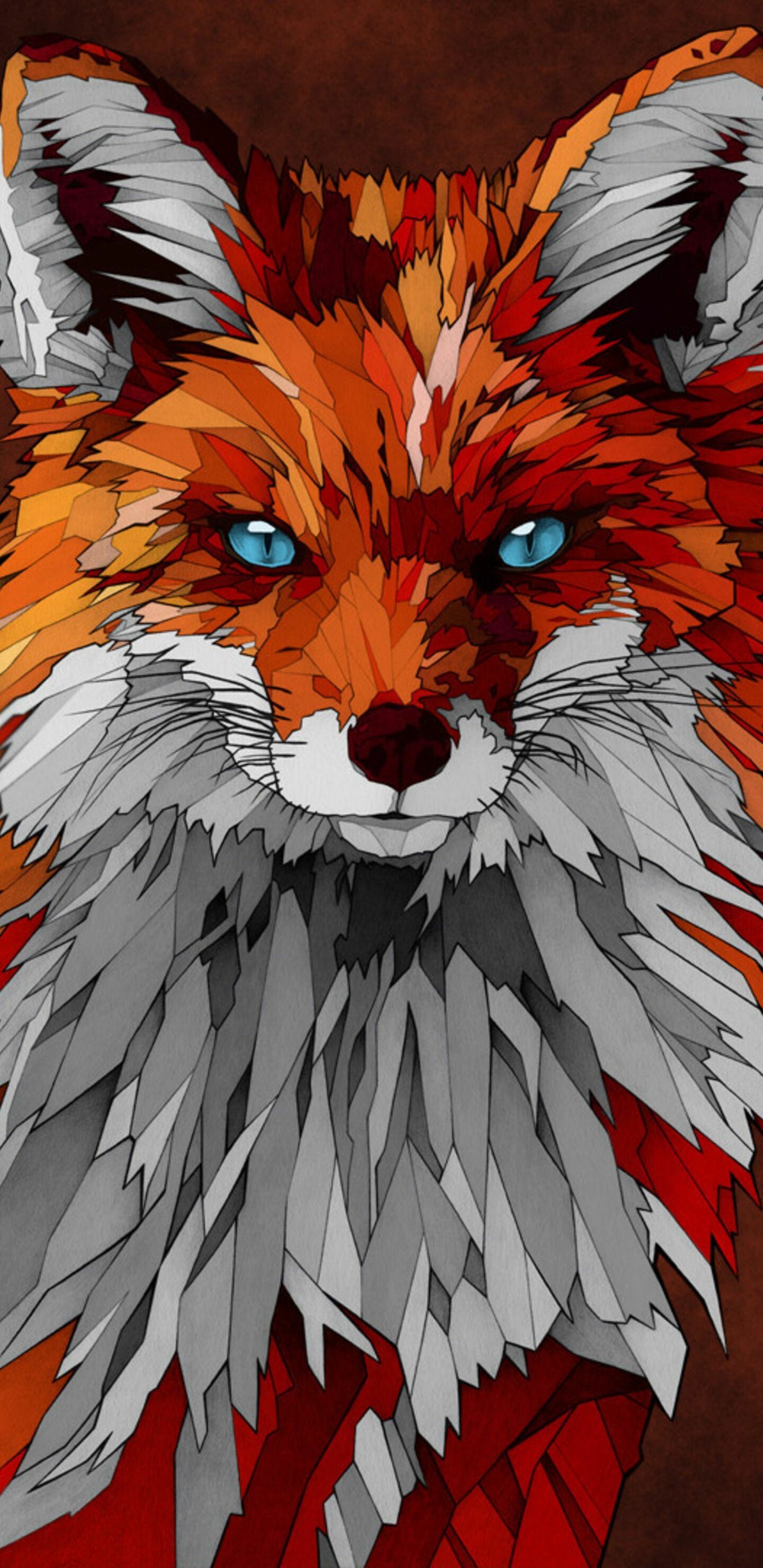 Fox: Vulpes vulpes, An omnivorous, solitary hunter. 1440x2960 HD Background.