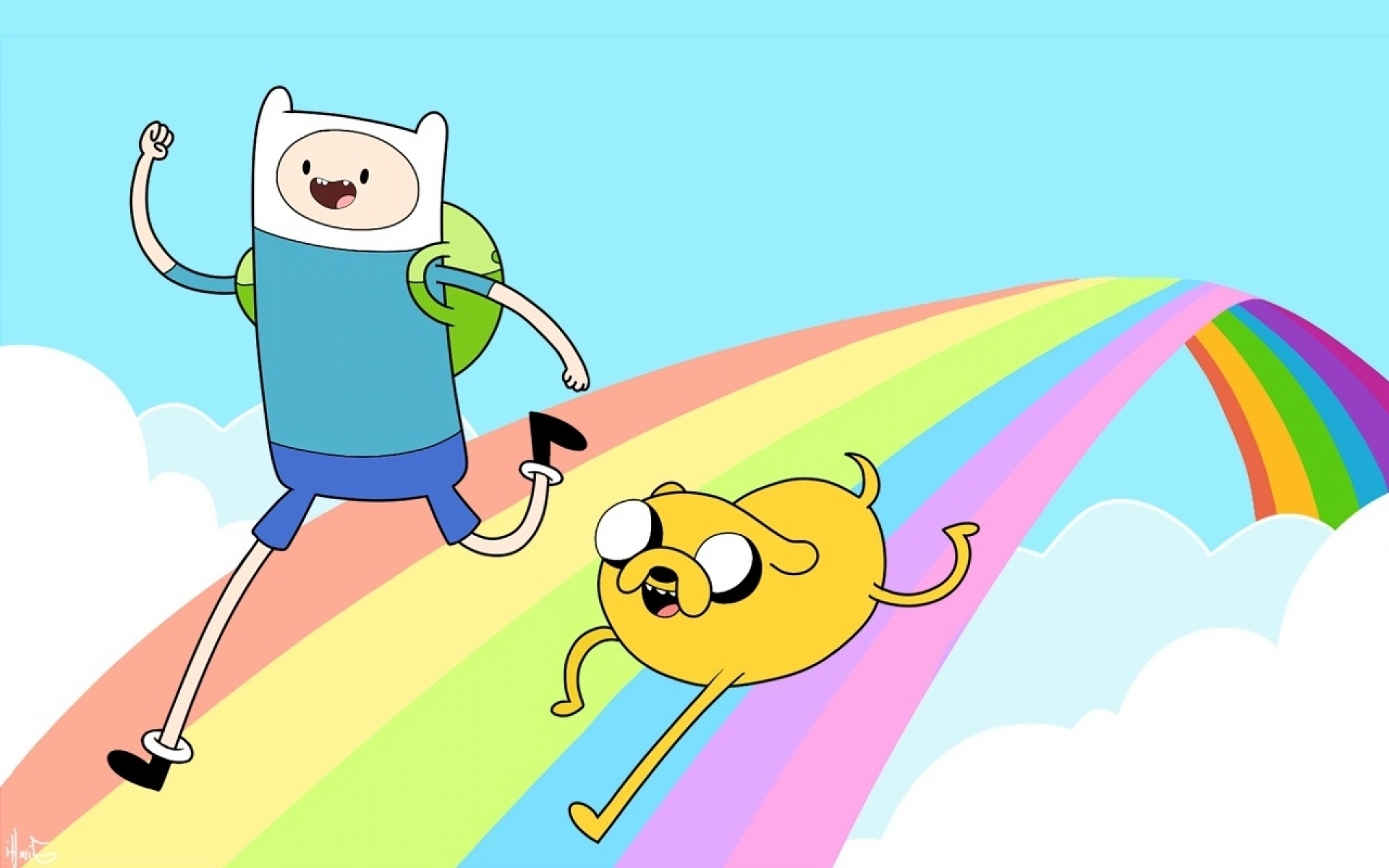 Finn and Jake wallpaper, Cartoon characters, Animated series, Adventure Time, 1920x1200 HD Desktop