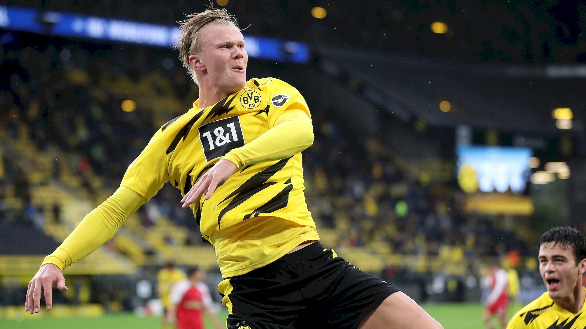 Erling Haaland: The Bundesliga Player of the Month, January 2020. 1920x1080 Full HD Background.