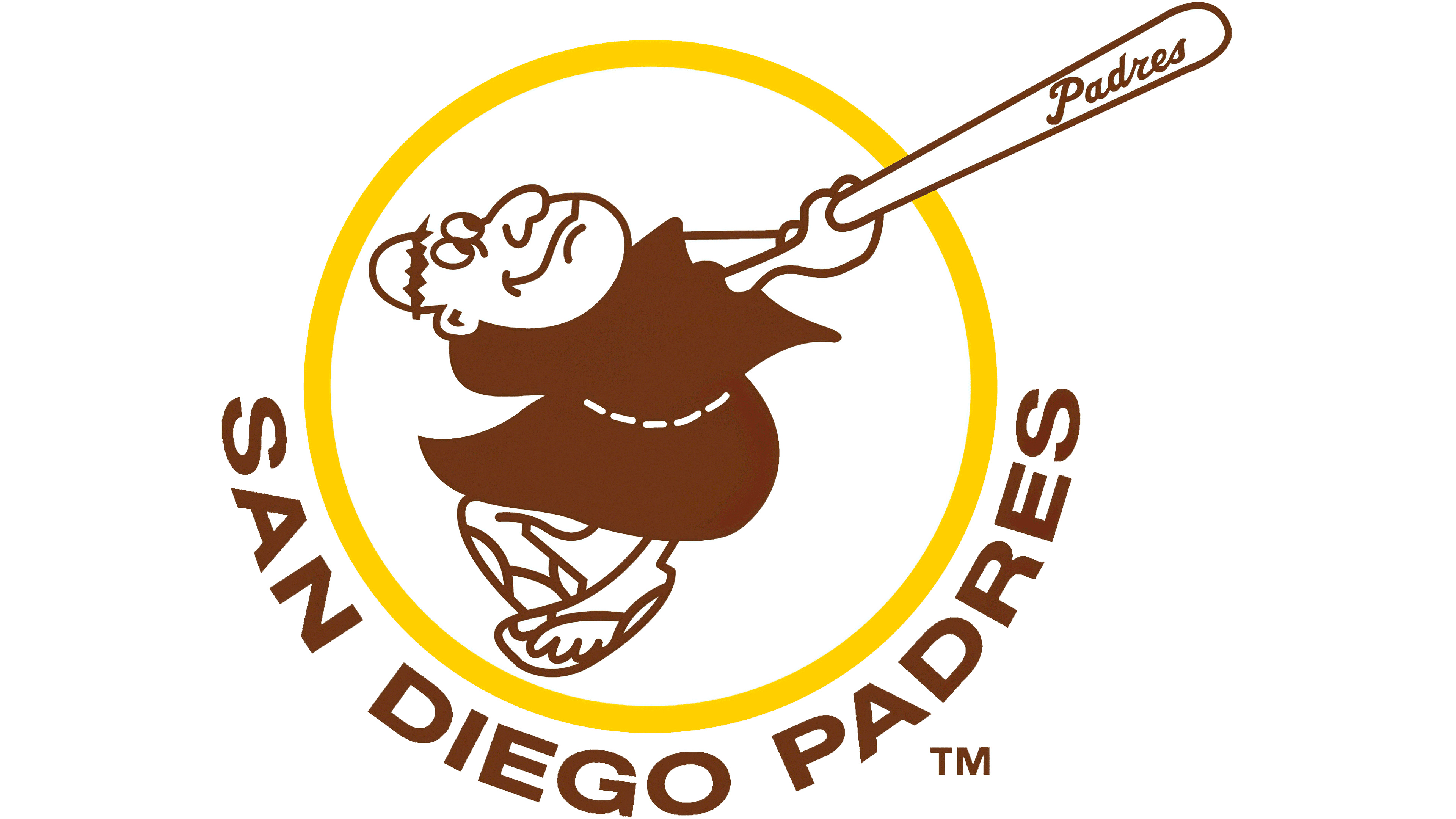 San Diego Padres, Team symbol, Team logo history, Baseball icons, 3840x2160 4K Desktop