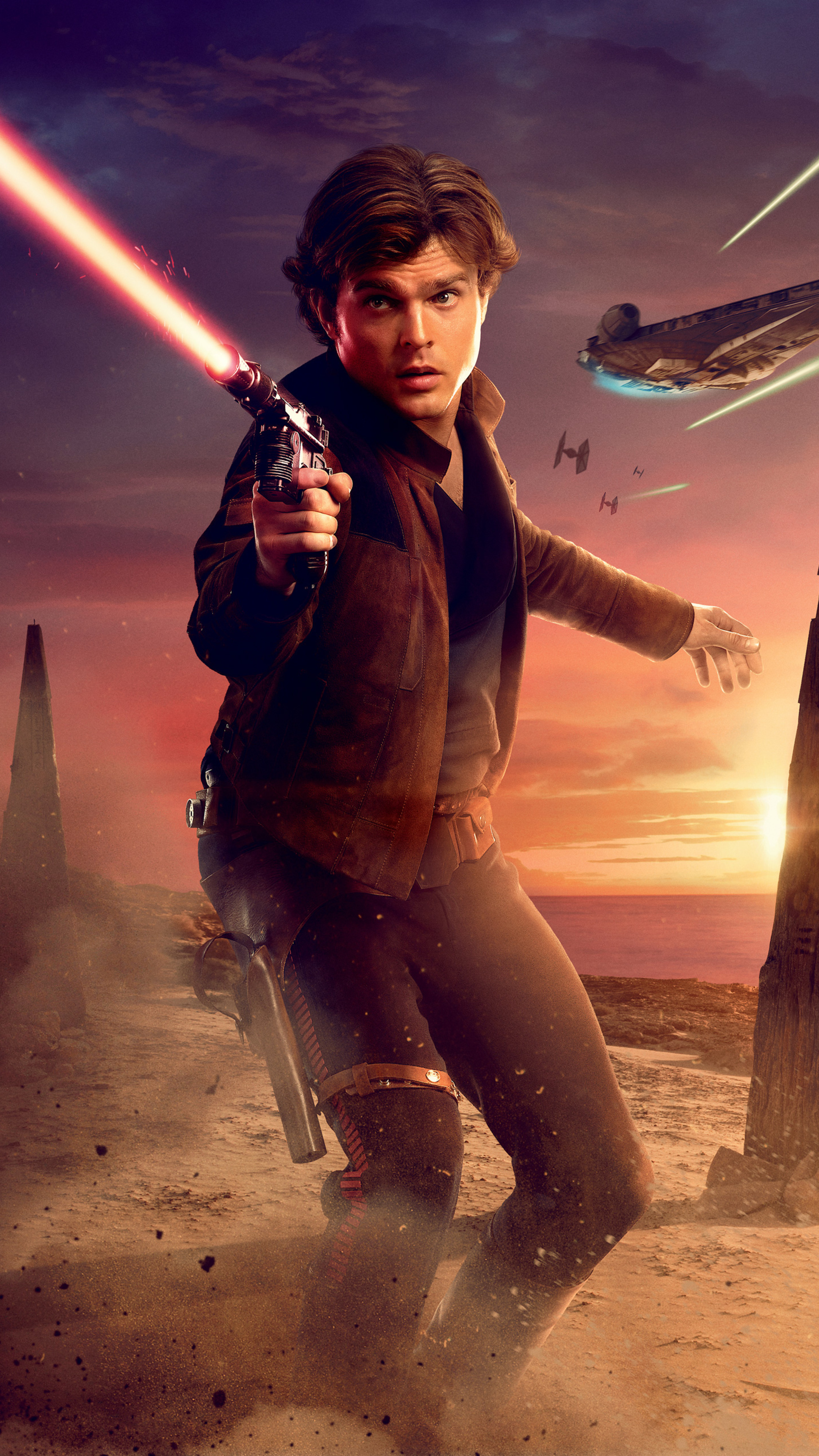 Han Solo, Solo: A Star Wars story, Movie, 5K, 2160x3840 4K Phone