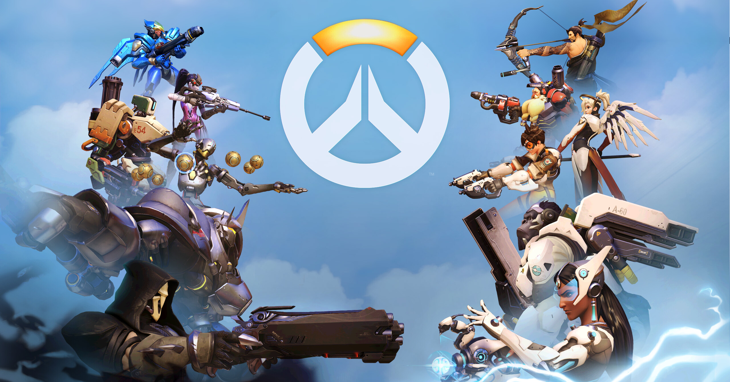 Overwatch: The first Blizzard's attempt at making an FPS game. 2560x1340 HD Background.