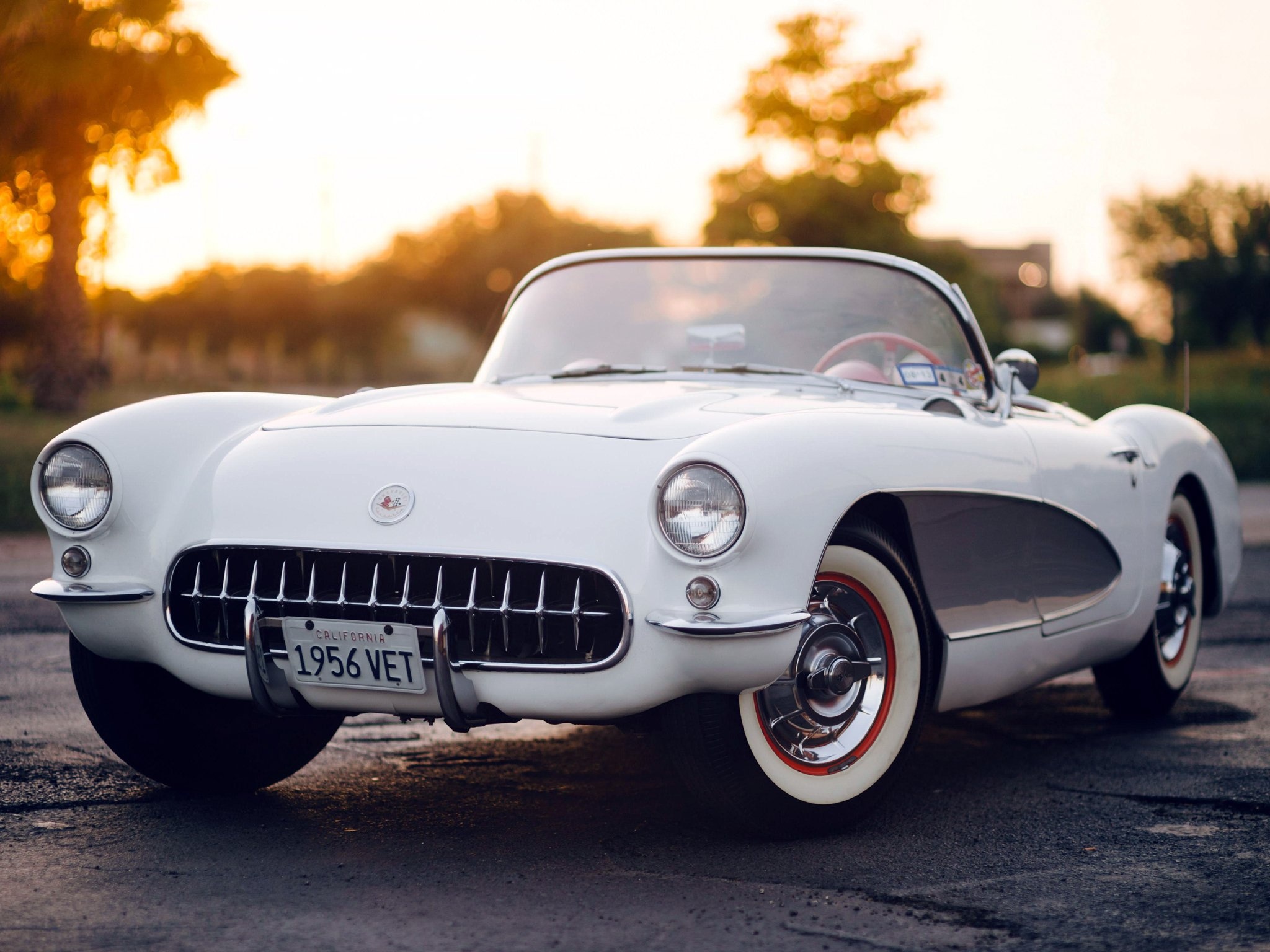 Corvette: Chevrolet C1 of 1956, The first generation of a classic American sports car. 2050x1540 HD Background.