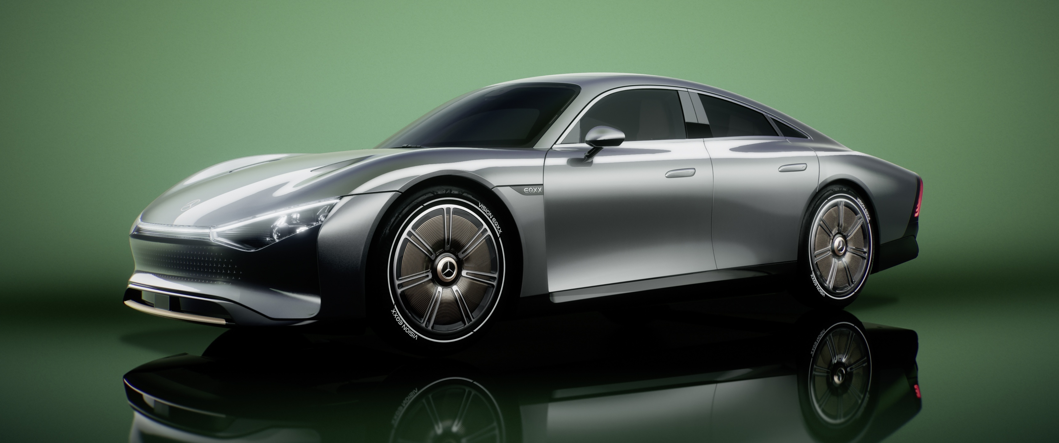Mercedes EQXX 4K, Concept cars, Electric innovation, Futuristic design, 3440x1440 Dual Screen Desktop